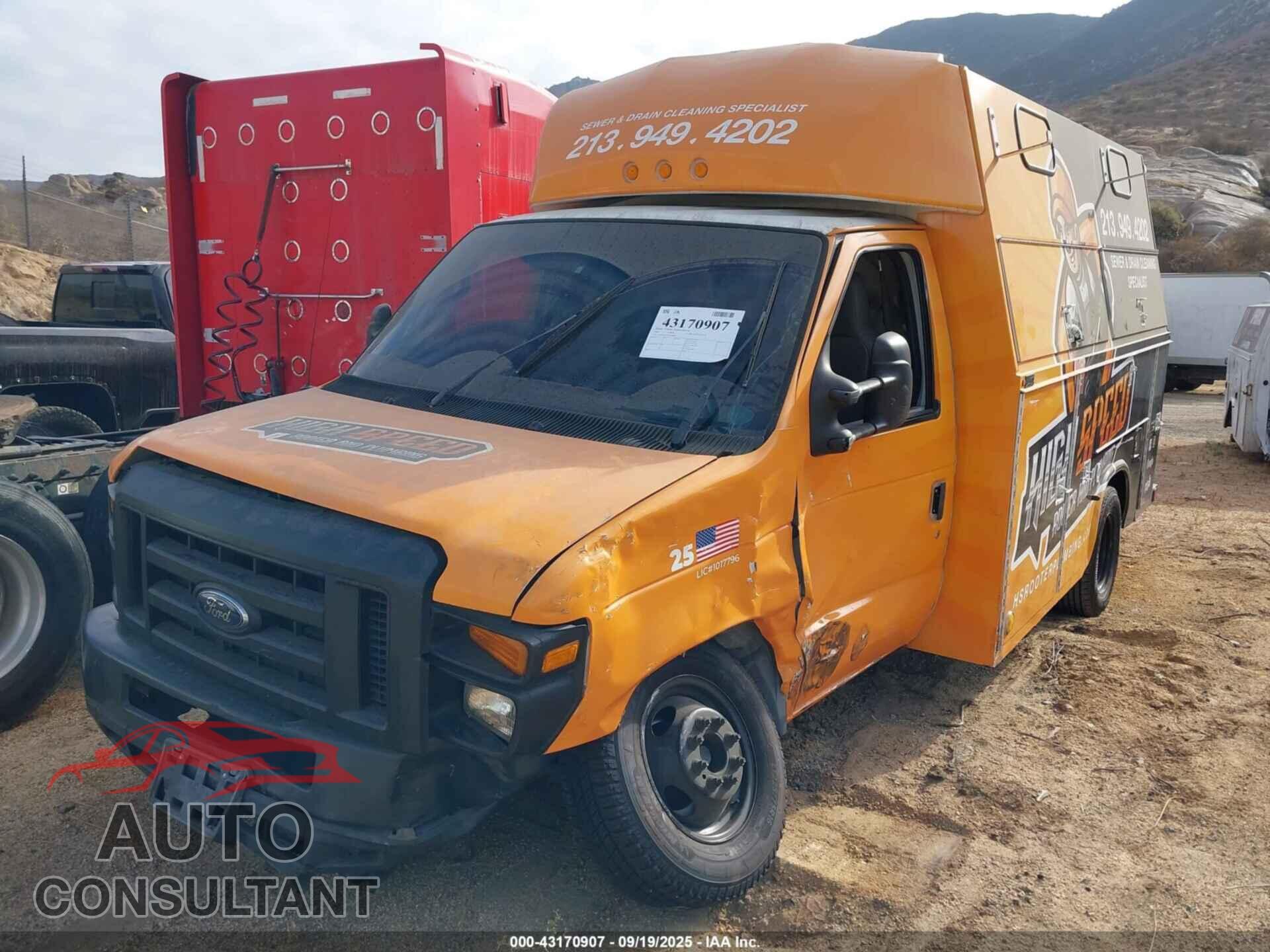 FORD E-350 CUTAWAY 2009 - 1FDWE35L29DA38864