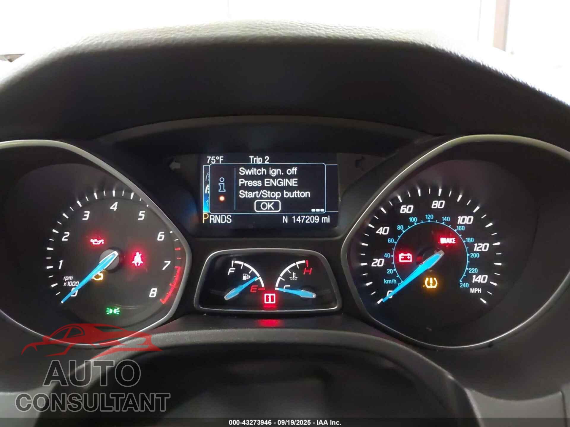 FORD FOCUS 2014 - 1FADP3N23EL420520