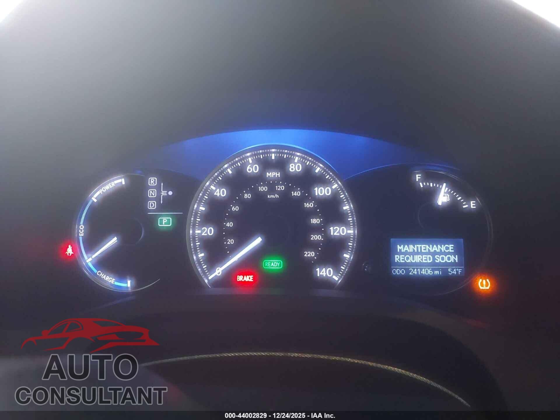 LEXUS CT 200H 2015 - JTHKD5BH8F2222794