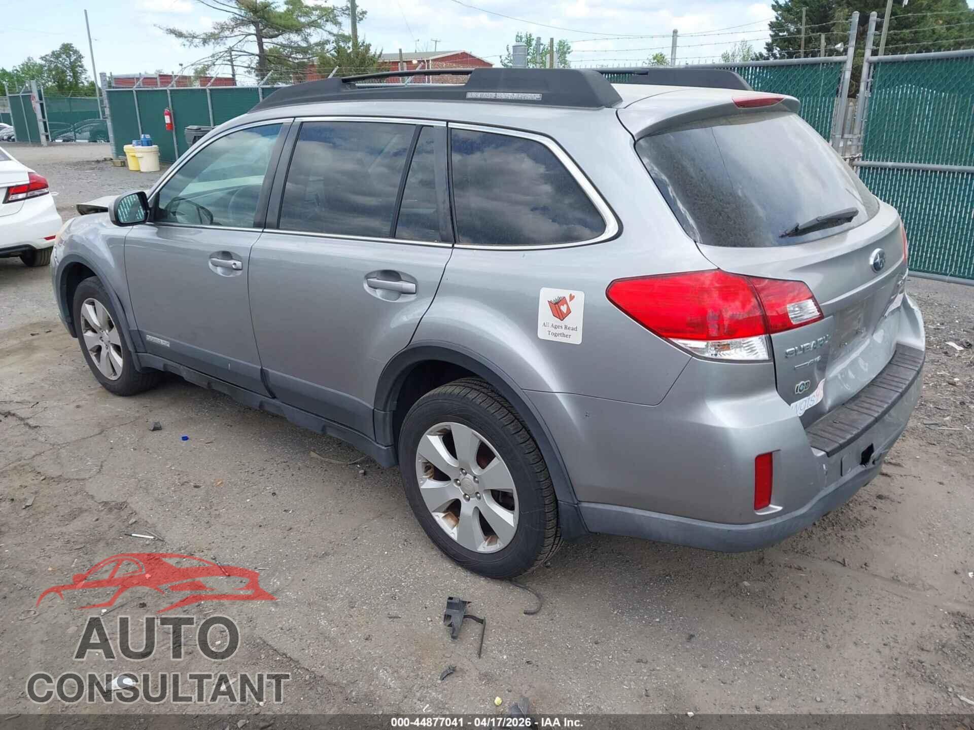 SUBARU OUTBACK 2011 - 4S4BRBCC3B3379668