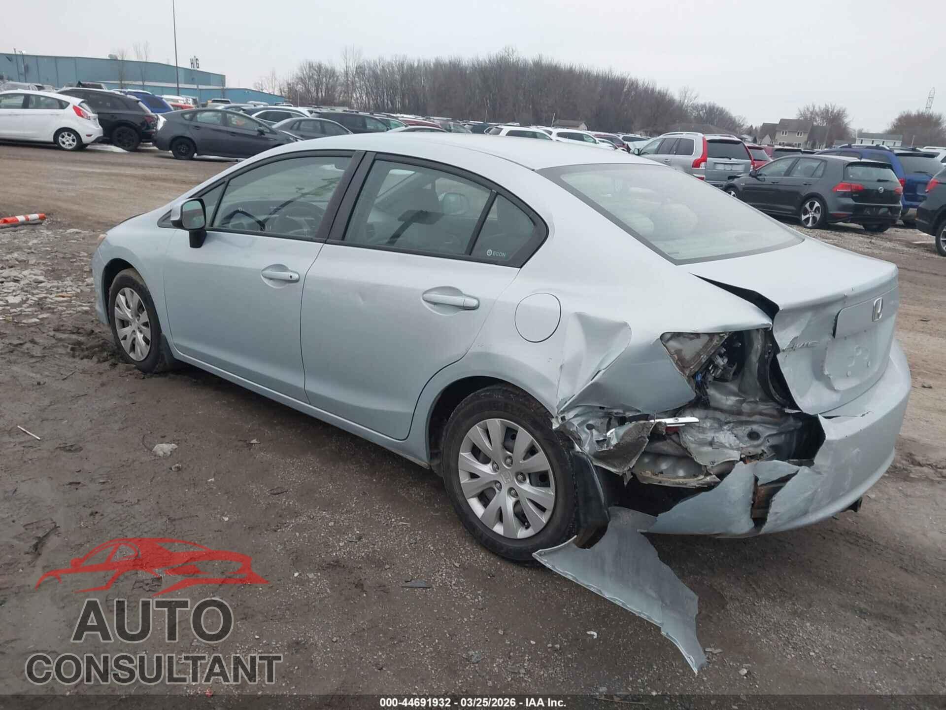 HONDA CIVIC 2012 - 2HGFB2F51CH593100