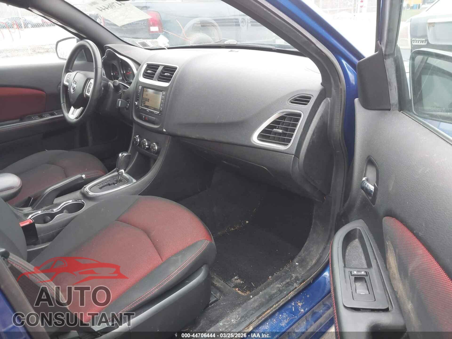 DODGE AVENGER 2012 - 1C3CDZEGXCN182569