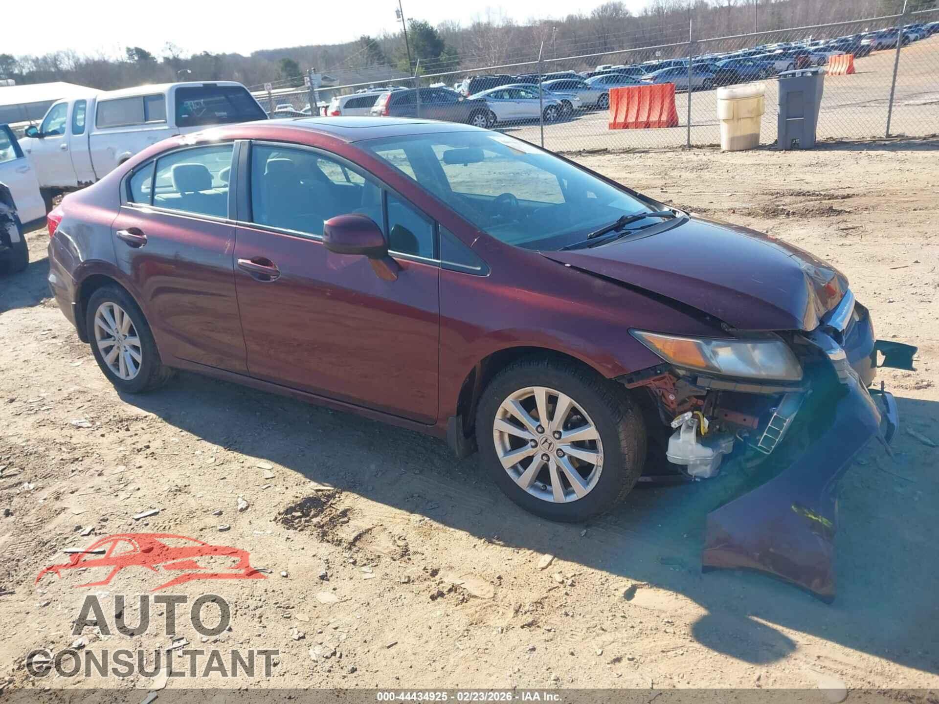 HONDA CIVIC 2012 - 19XFB2F87CE103151