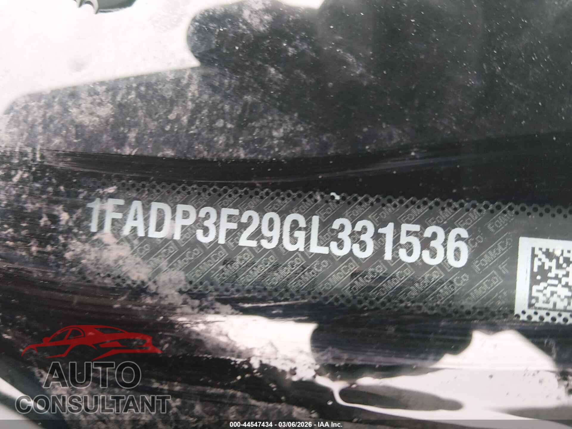 FORD FOCUS 2016 - 1FADP3F29GL331536