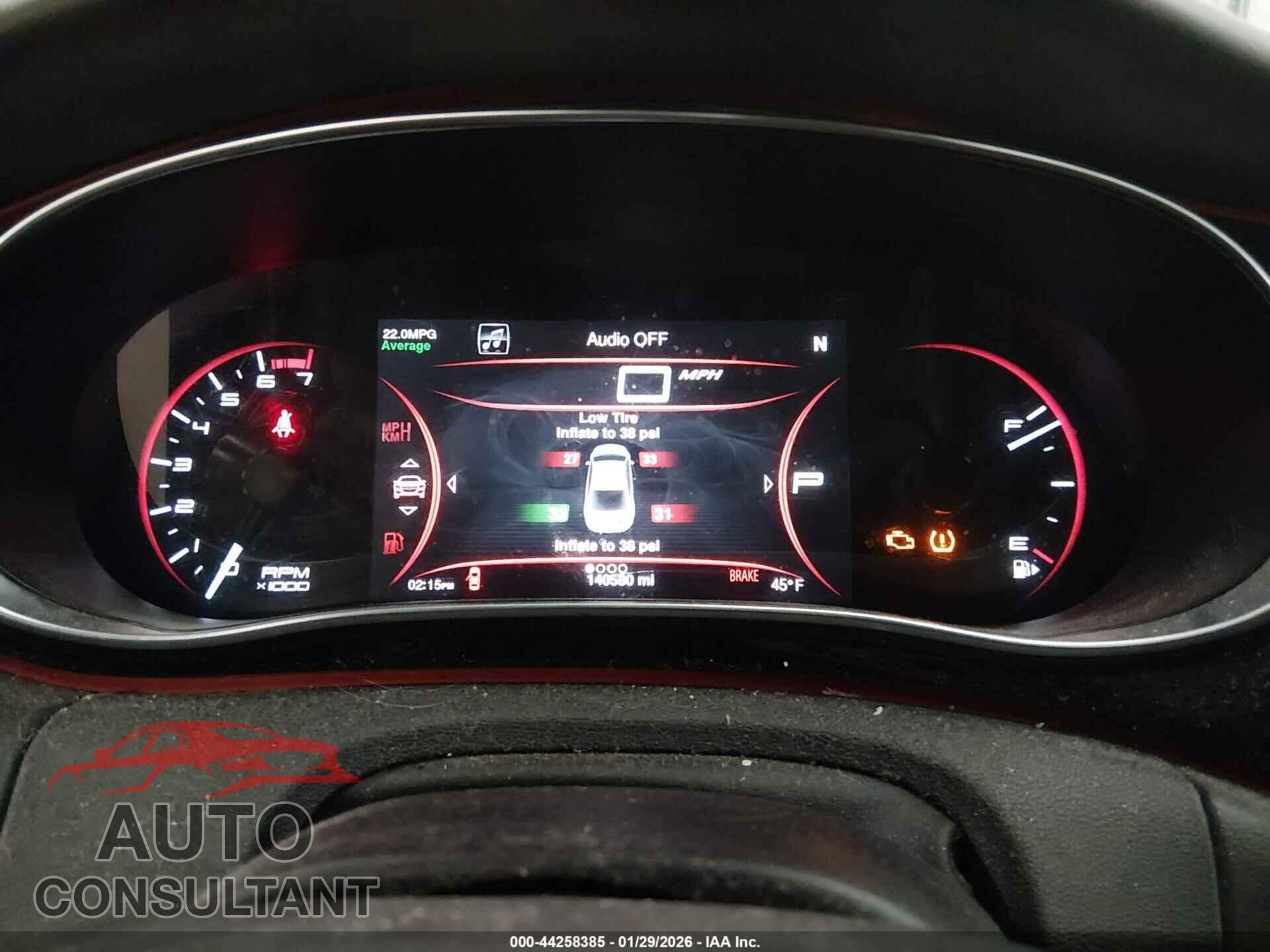 DODGE DART 2015 - 1C3CDFDHXFD345921