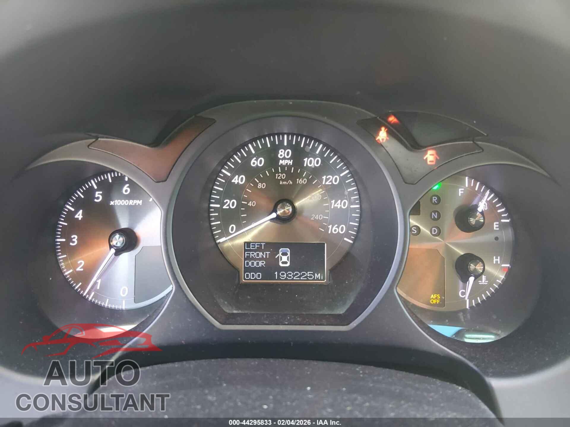 LEXUS GS 350 2011 - JTHCE1KS8B0028357