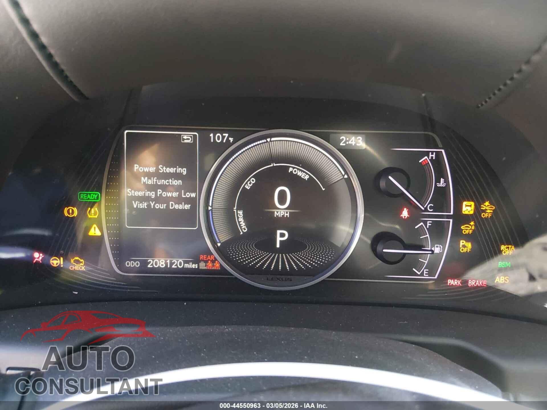LEXUS ES 300H 2020 - 58AD21B12LU006830