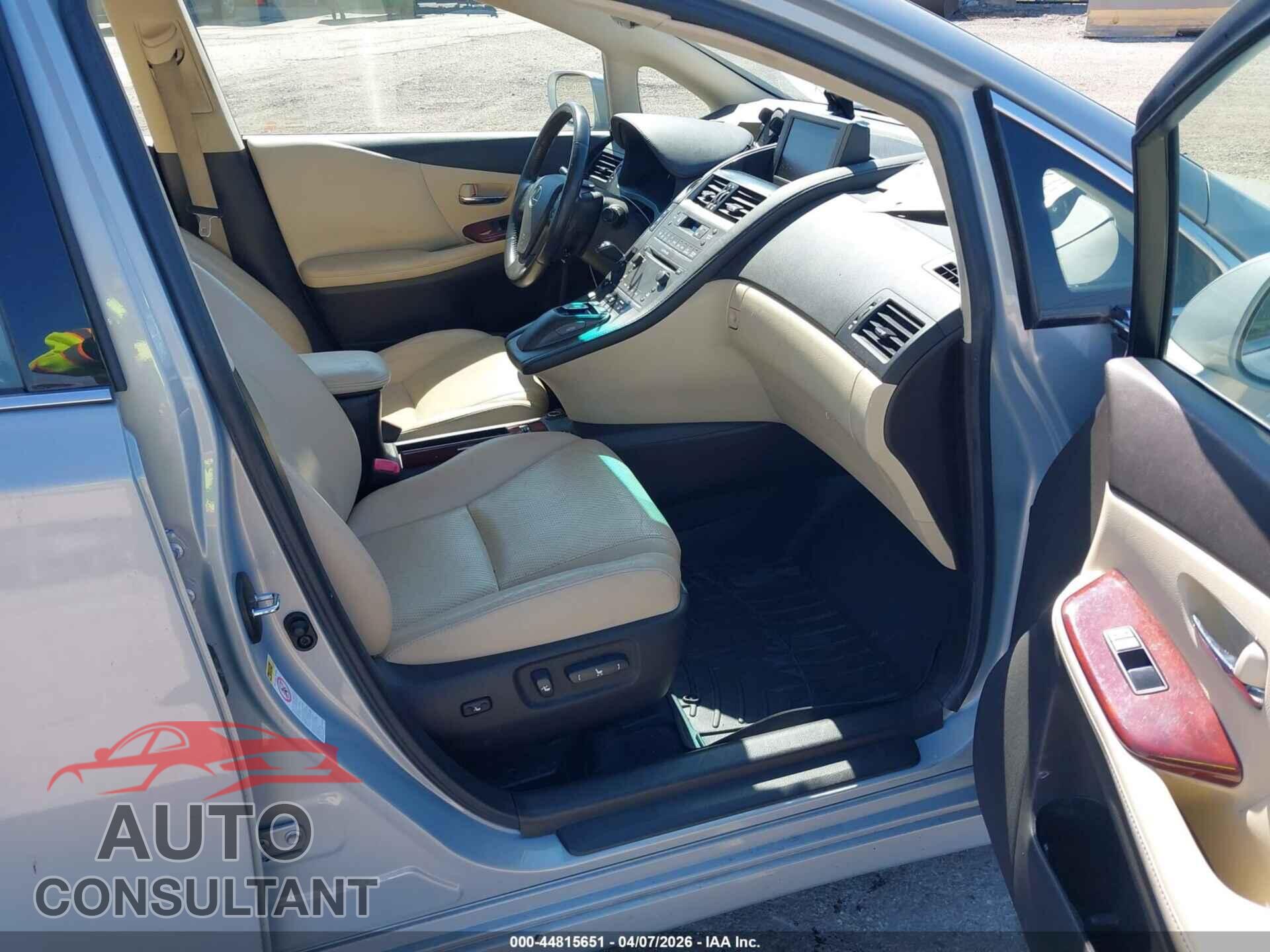 LEXUS HS 250H 2010 - JTHBB1BA5A2018819