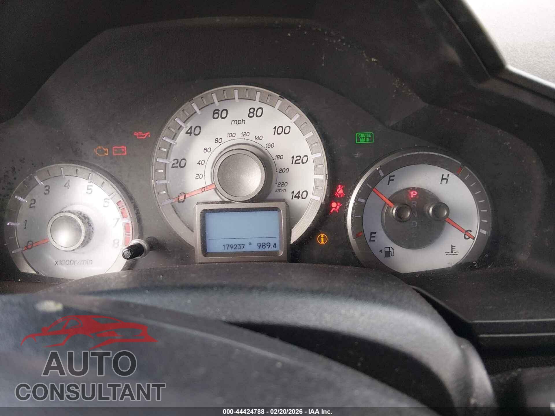 HONDA PILOT 2012 - 5FNYF3H99CB043926