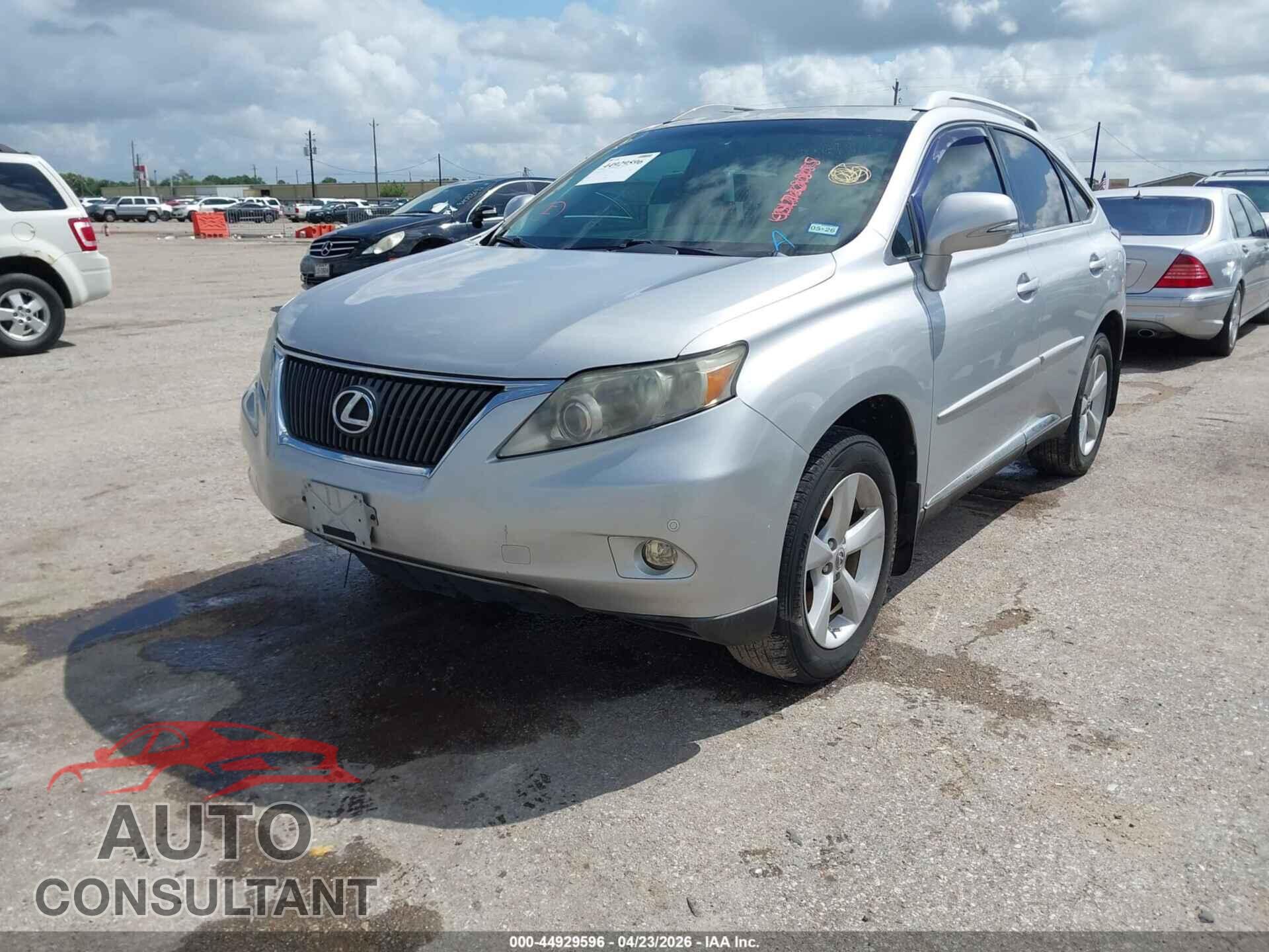 LEXUS RX 350 2012 - 2T2BK1BA7CC133813