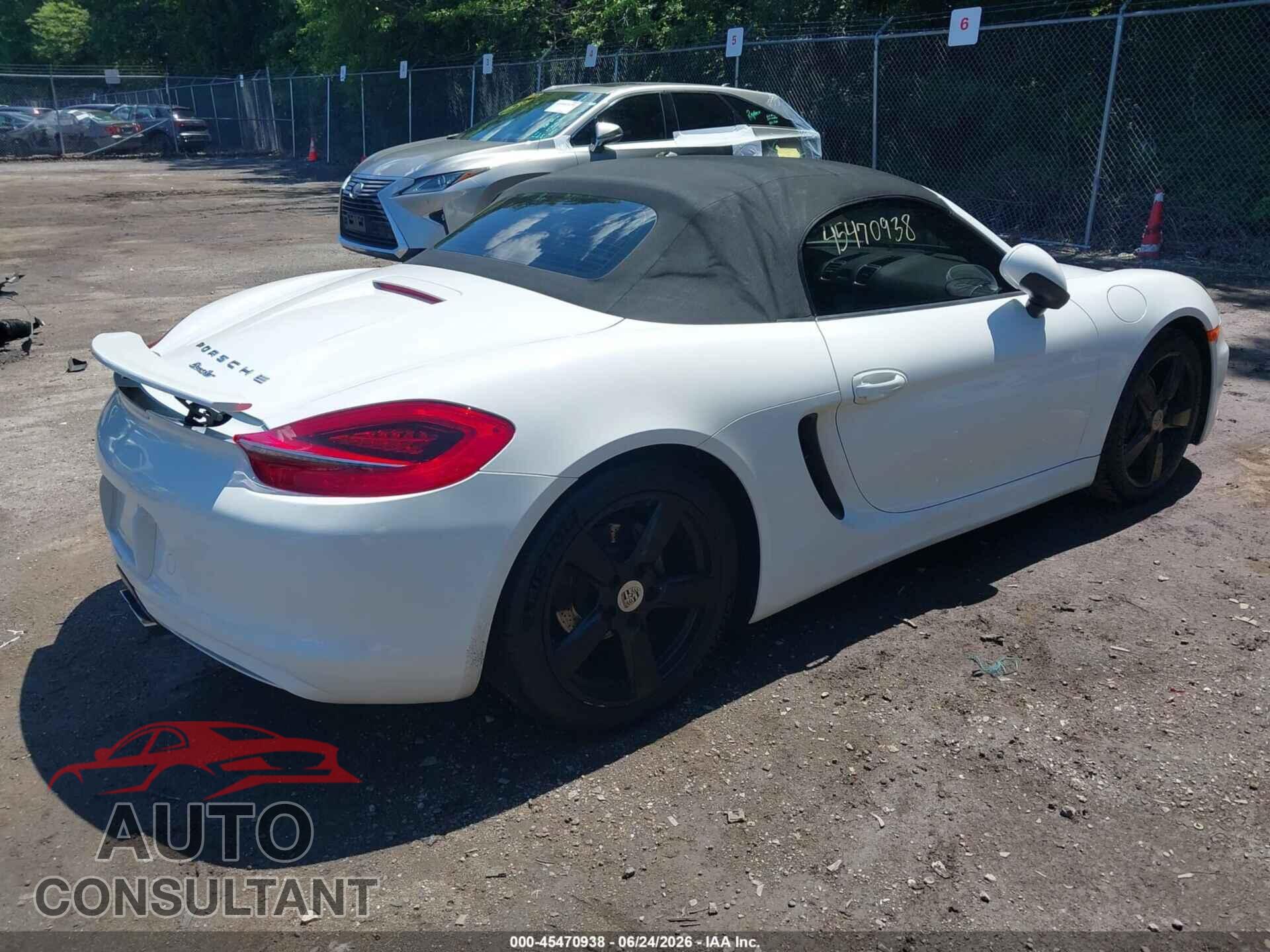 PORSCHE BOXSTER 2015 - WP0CA2A83FS121063