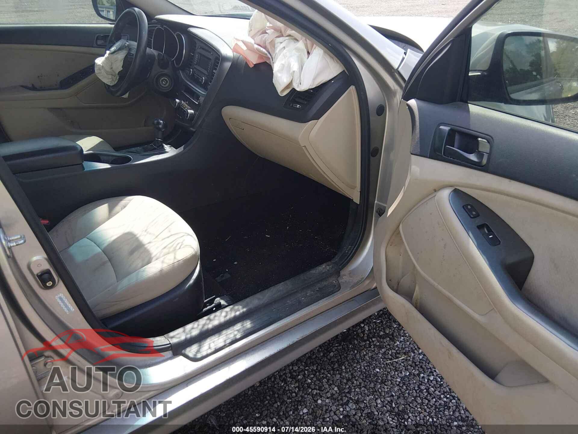 KIA OPTIMA 2014 - KNAGM4A77E5479322