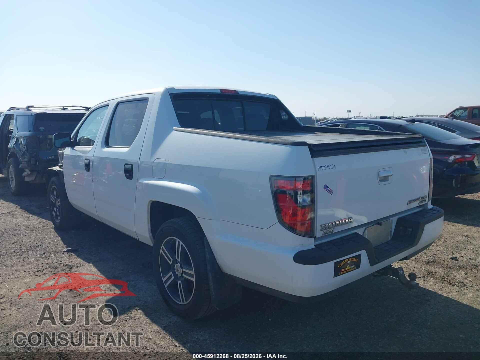 HONDA RIDGELINE 2013 - 5FPYK1F70DB011604