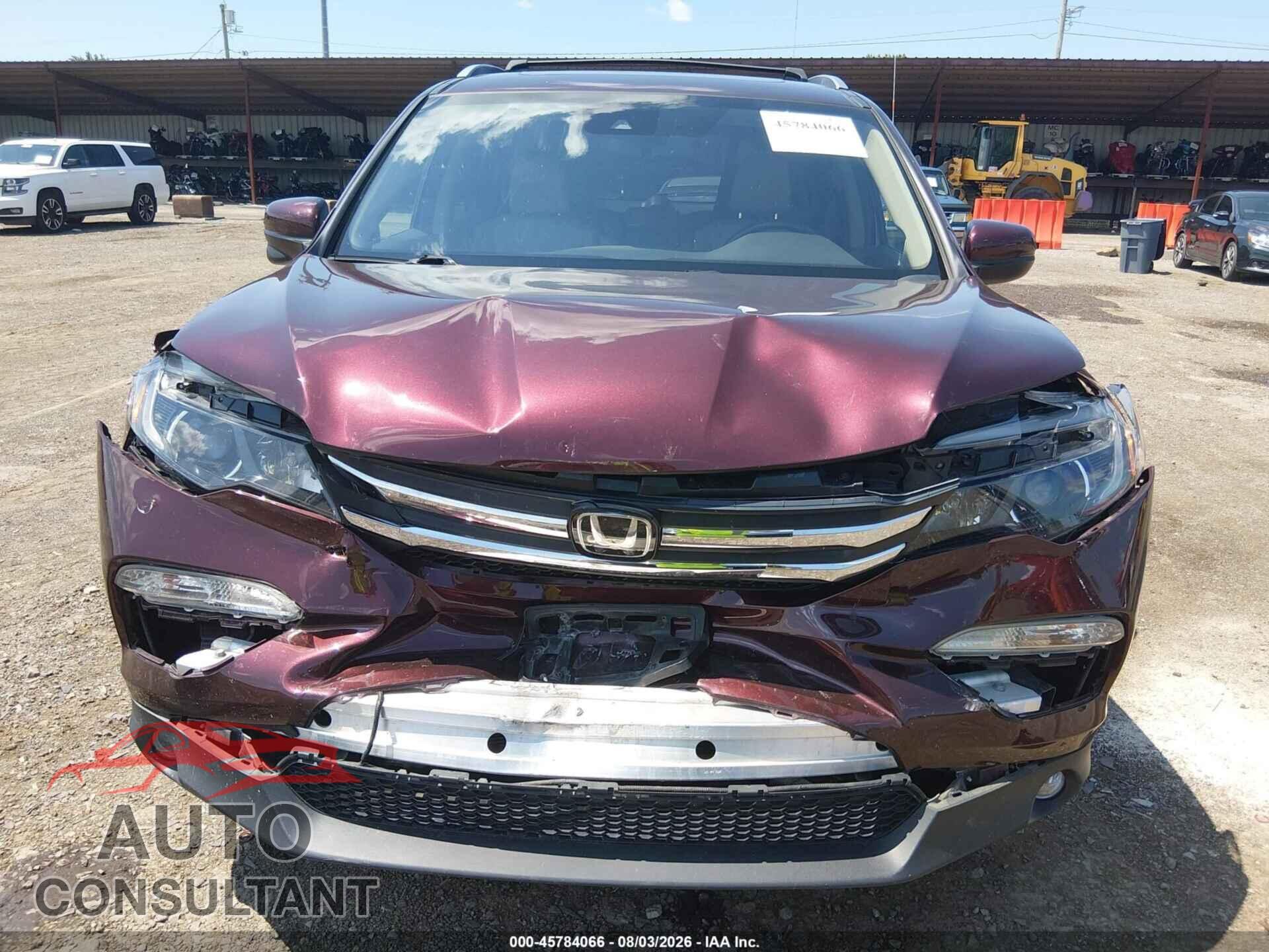HONDA PILOT 2017 - 5FNYF6H60HB083424