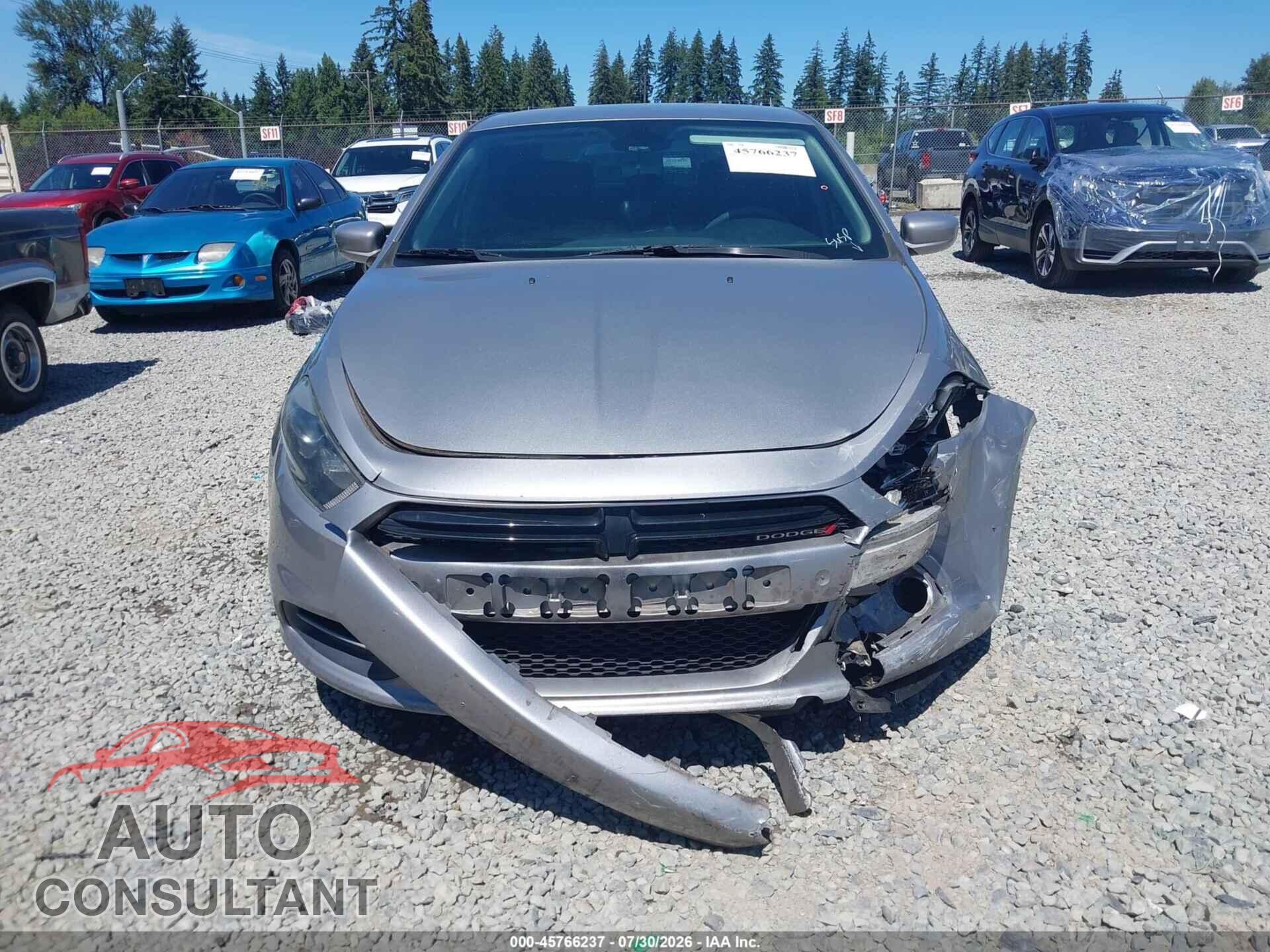 DODGE DART 2016 - 1C3CDFBB3GD515536