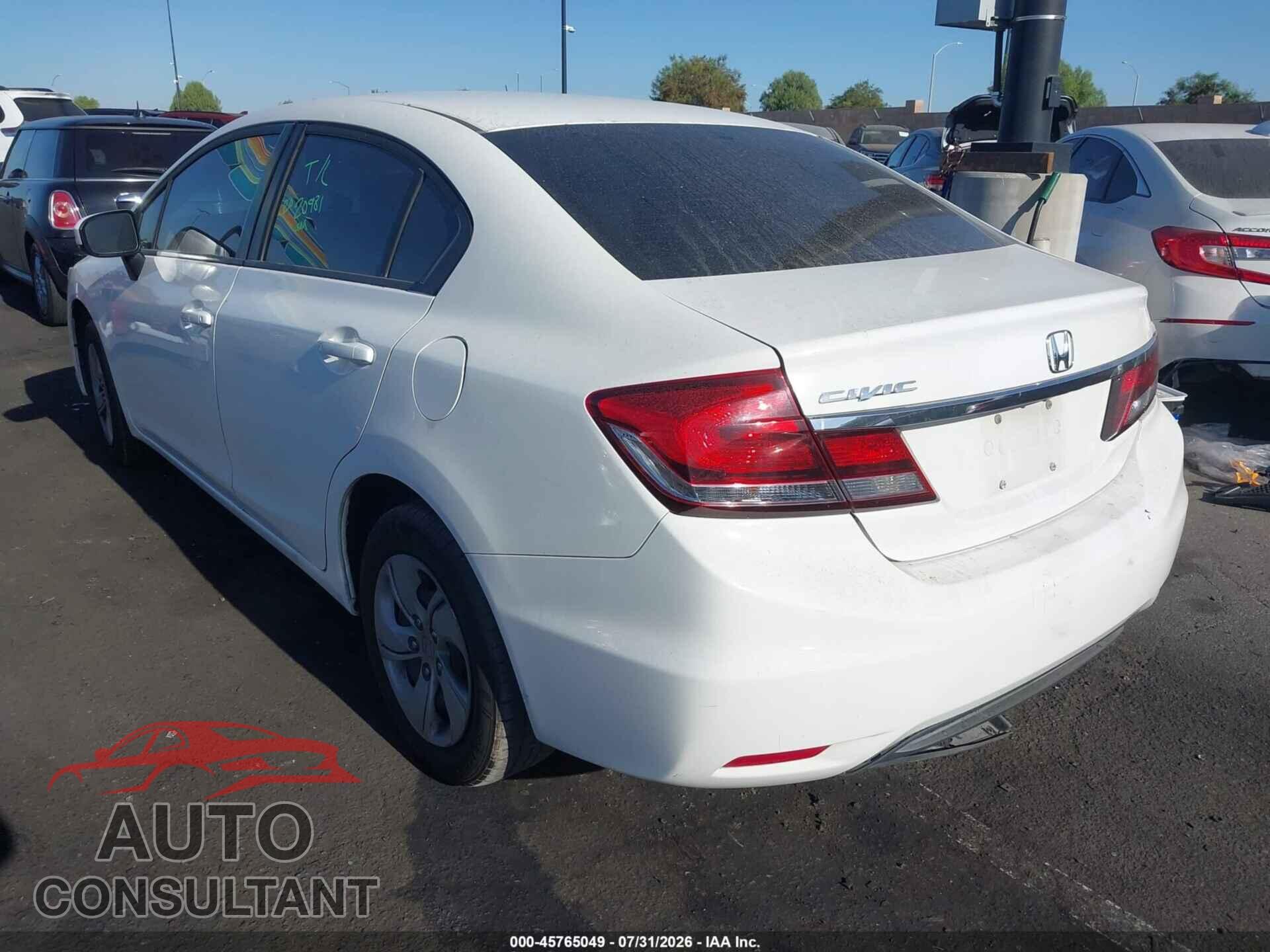 HONDA CIVIC 2014 - 19XFB2F52EE204543