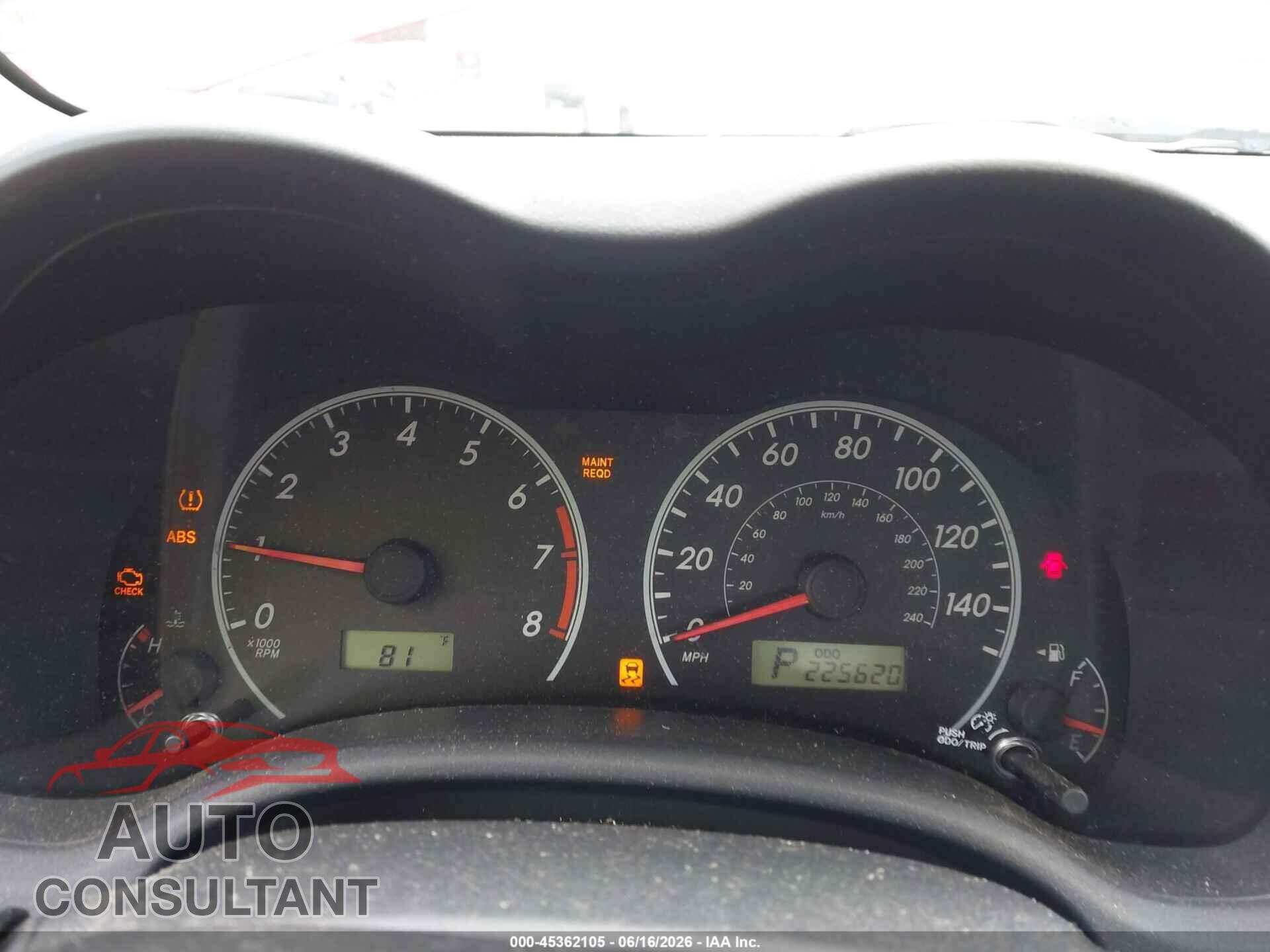 TOYOTA COROLLA 2011 - 2T1BU4EE9BC575795