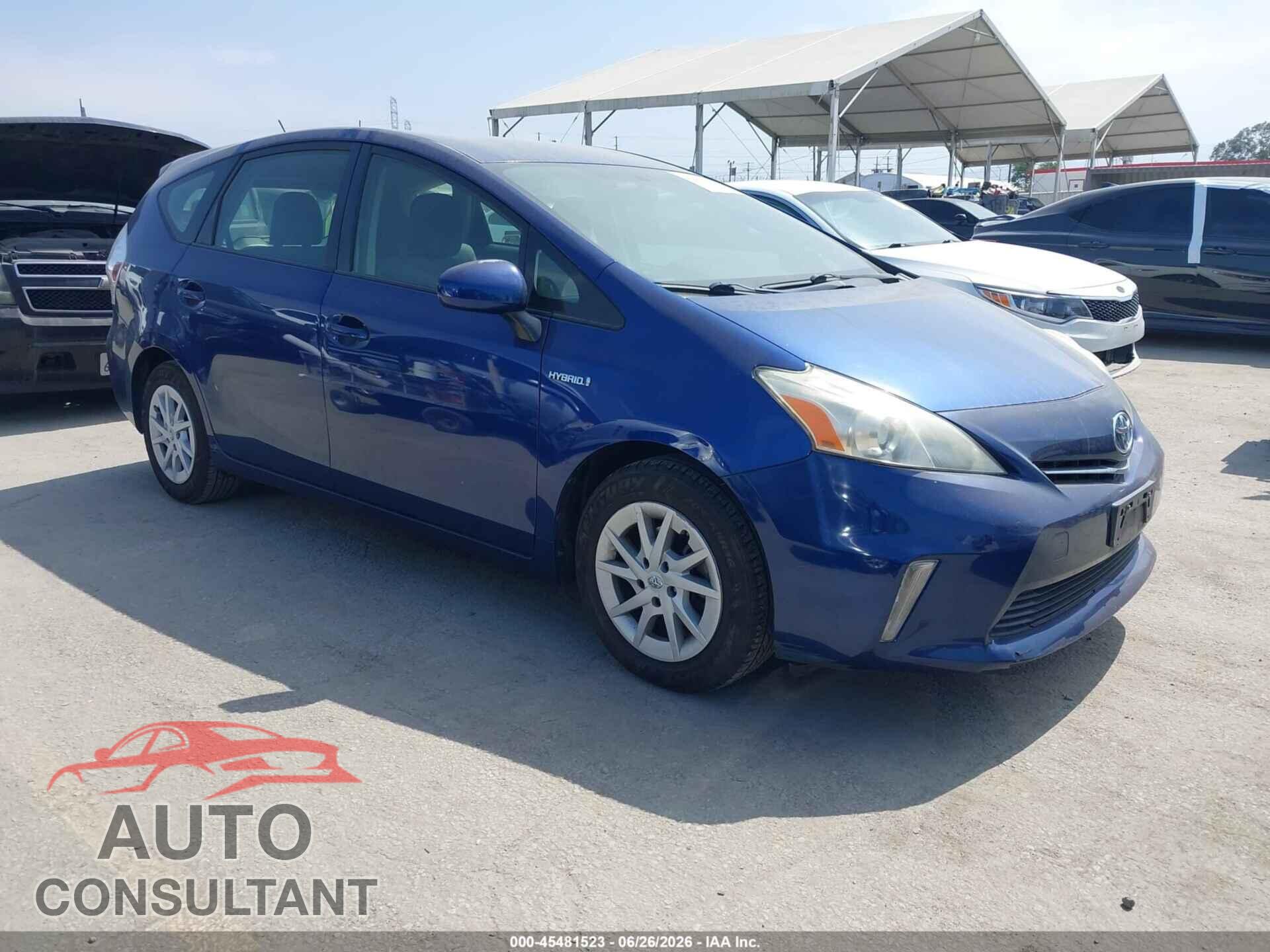 TOYOTA PRIUS V 2014 - JTDZN3EU8E3290547
