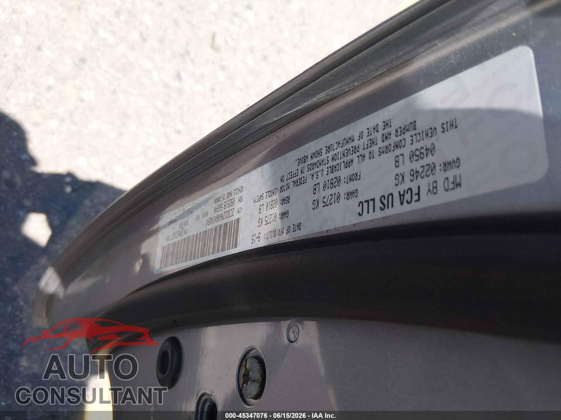 DODGE CHALLENGER 2016 - 2C3CDZAG0GH108341