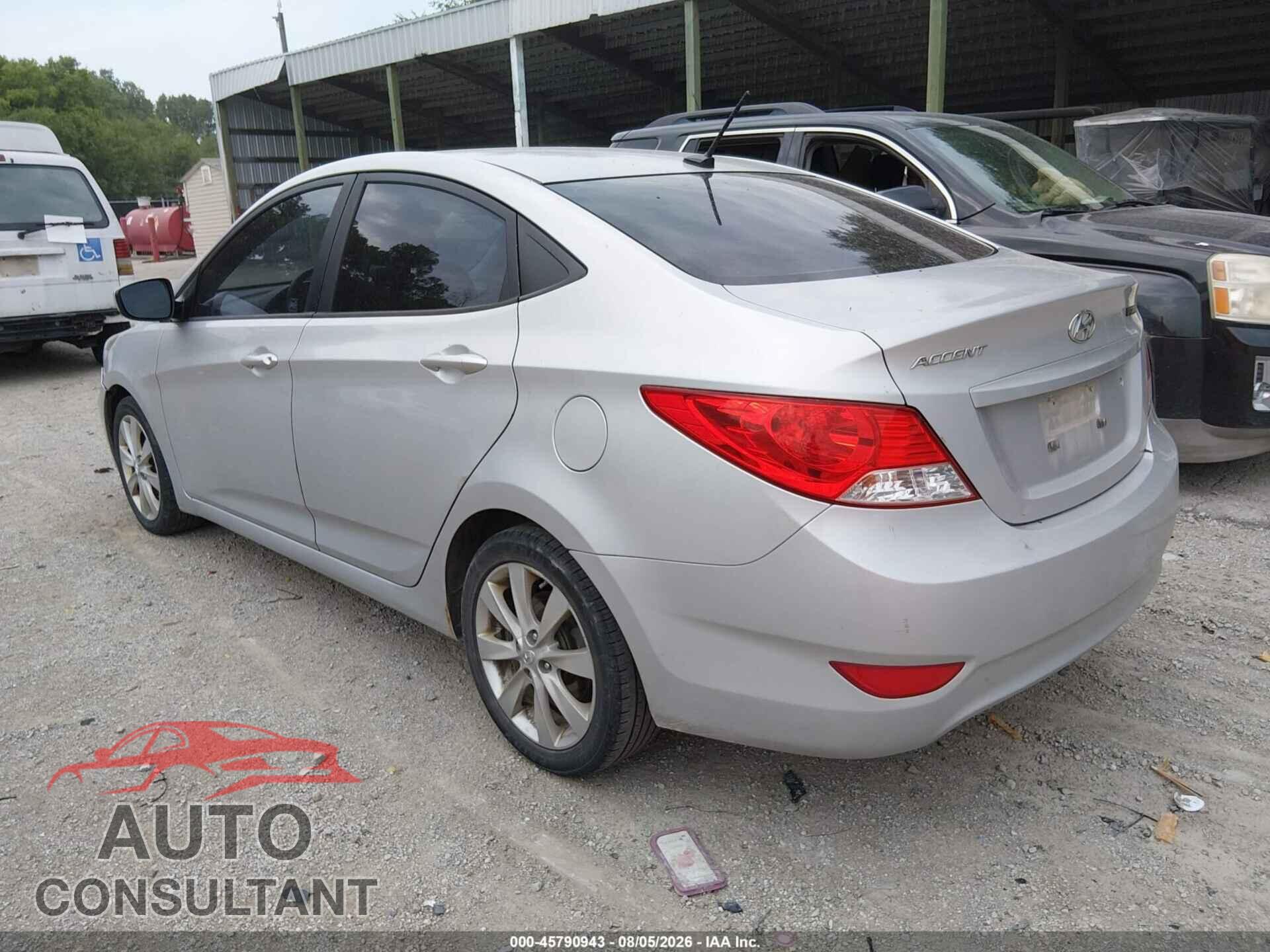 HYUNDAI ACCENT 2012 - KMHCU4AE2CU078324