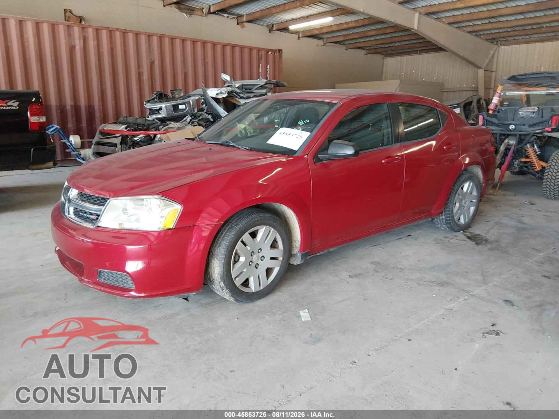 DODGE AVENGER 2013 - 1C3CDZAB0DN677066