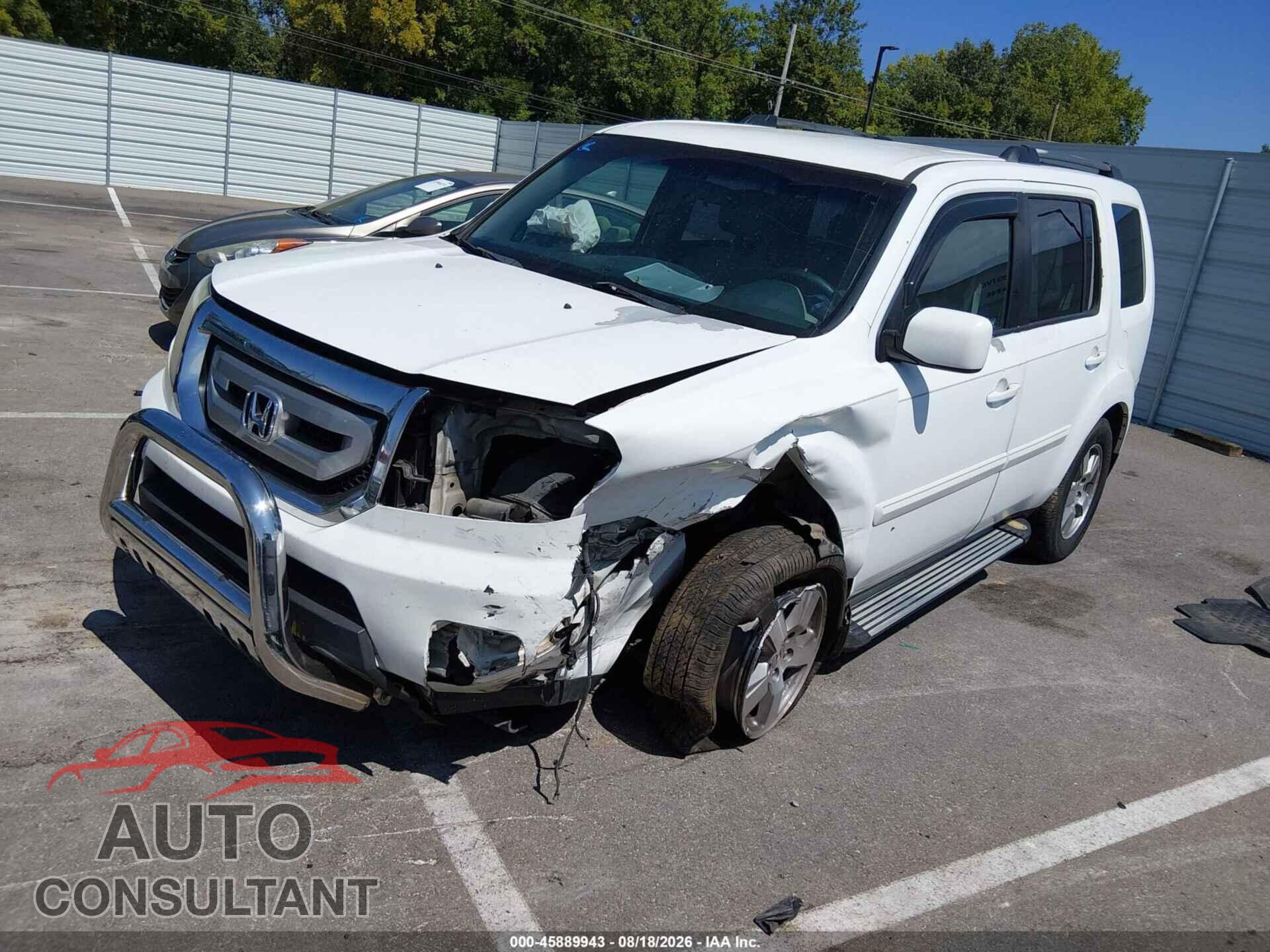 HONDA PILOT 2010 - 5FNYF3H40AB010816
