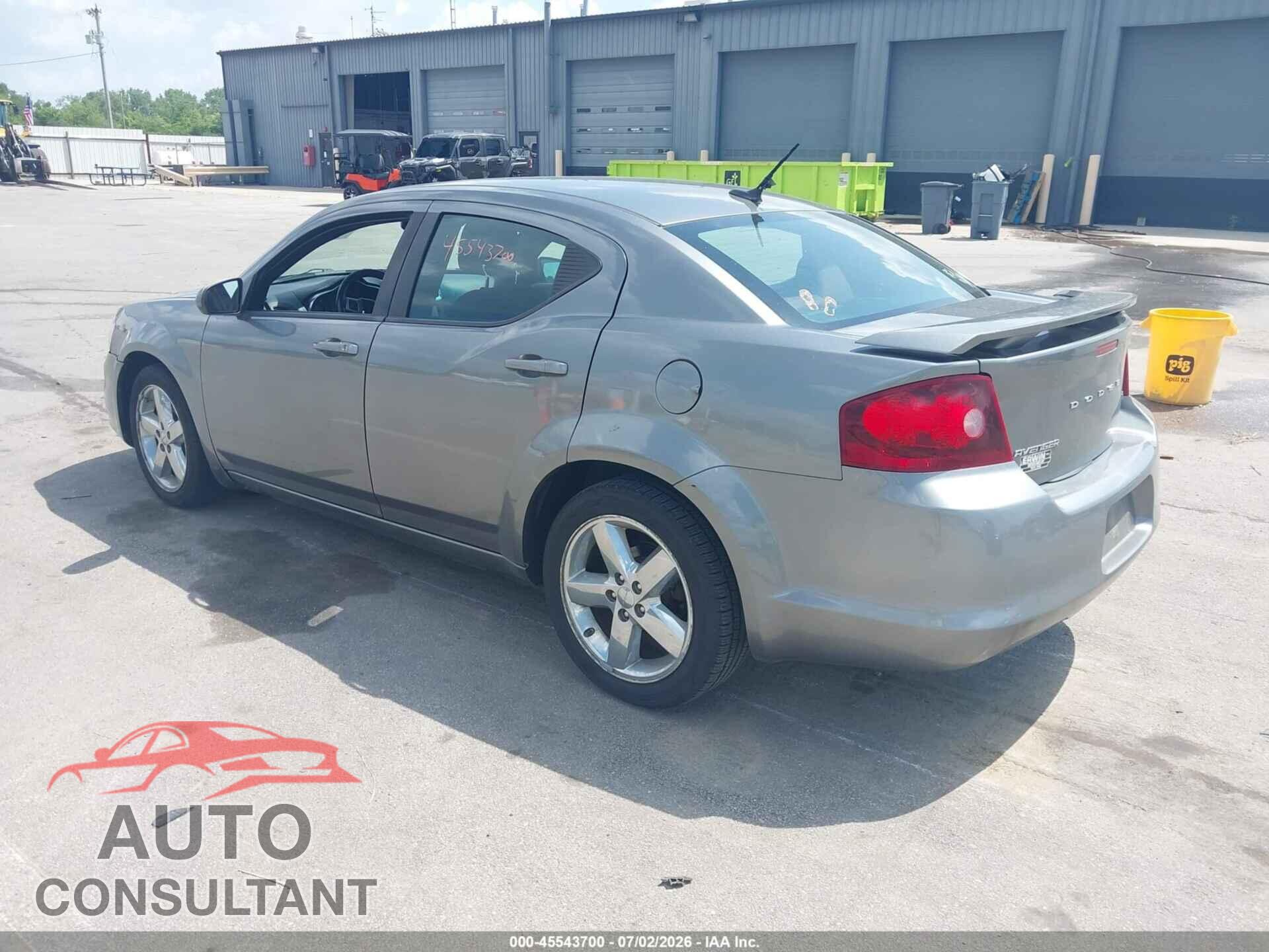 DODGE AVENGER 2013 - 1C3CDZCB7DN582873
