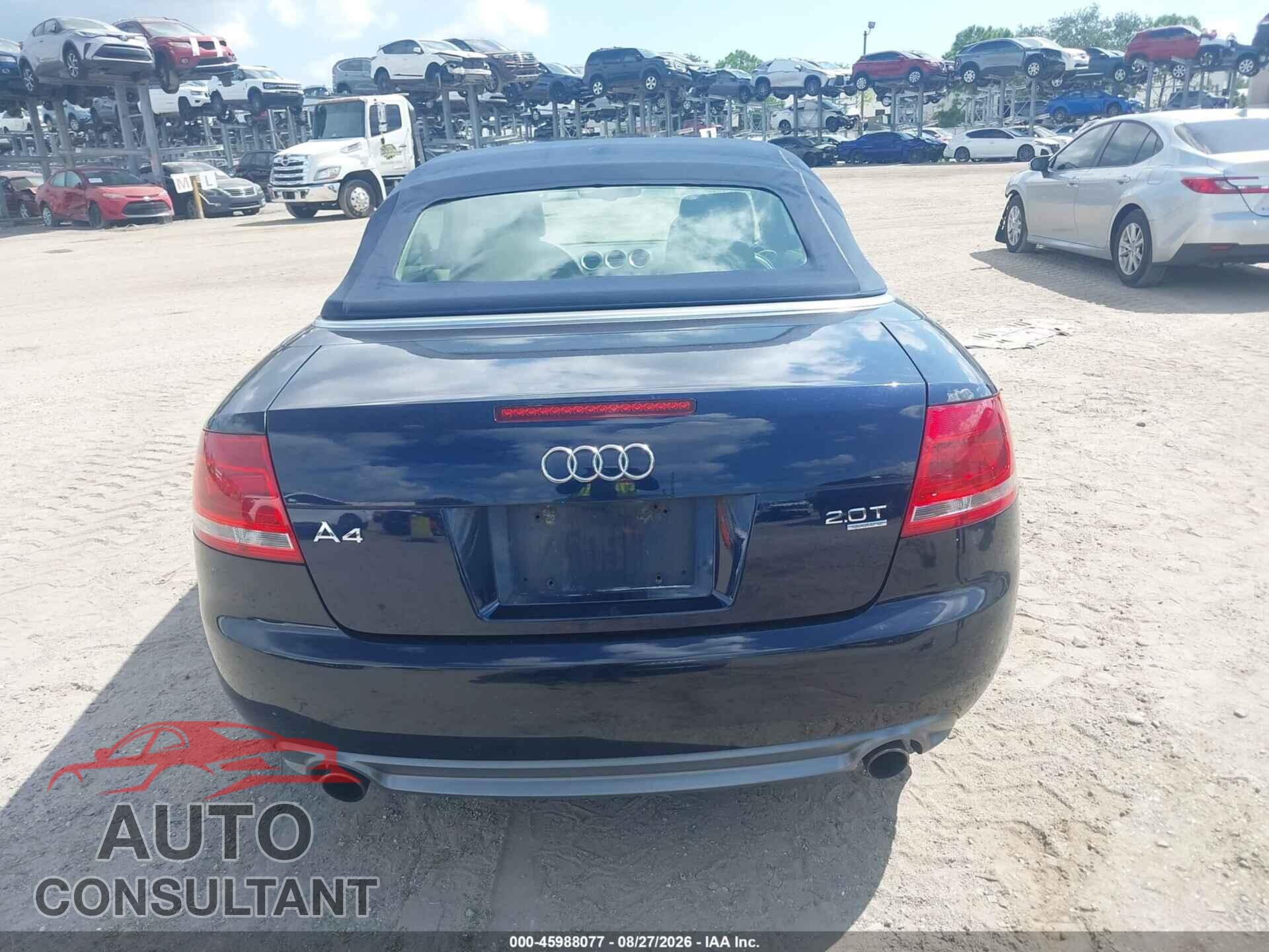 AUDI A4 2009 - WAUDF48H69K007096