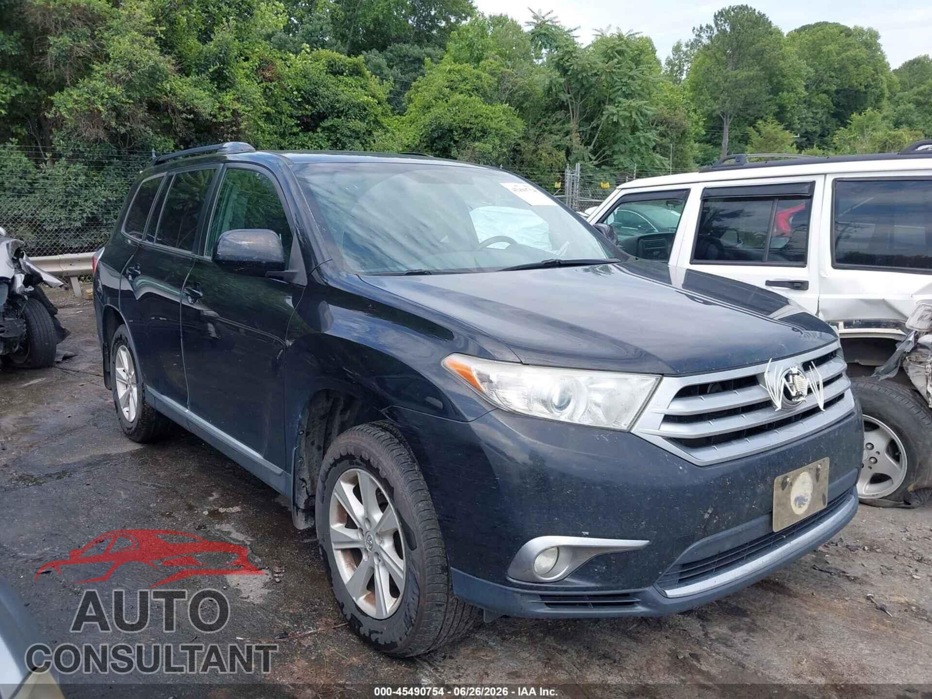 TOYOTA HIGHLANDER 2013 - 5TDBK3EH4DS232154