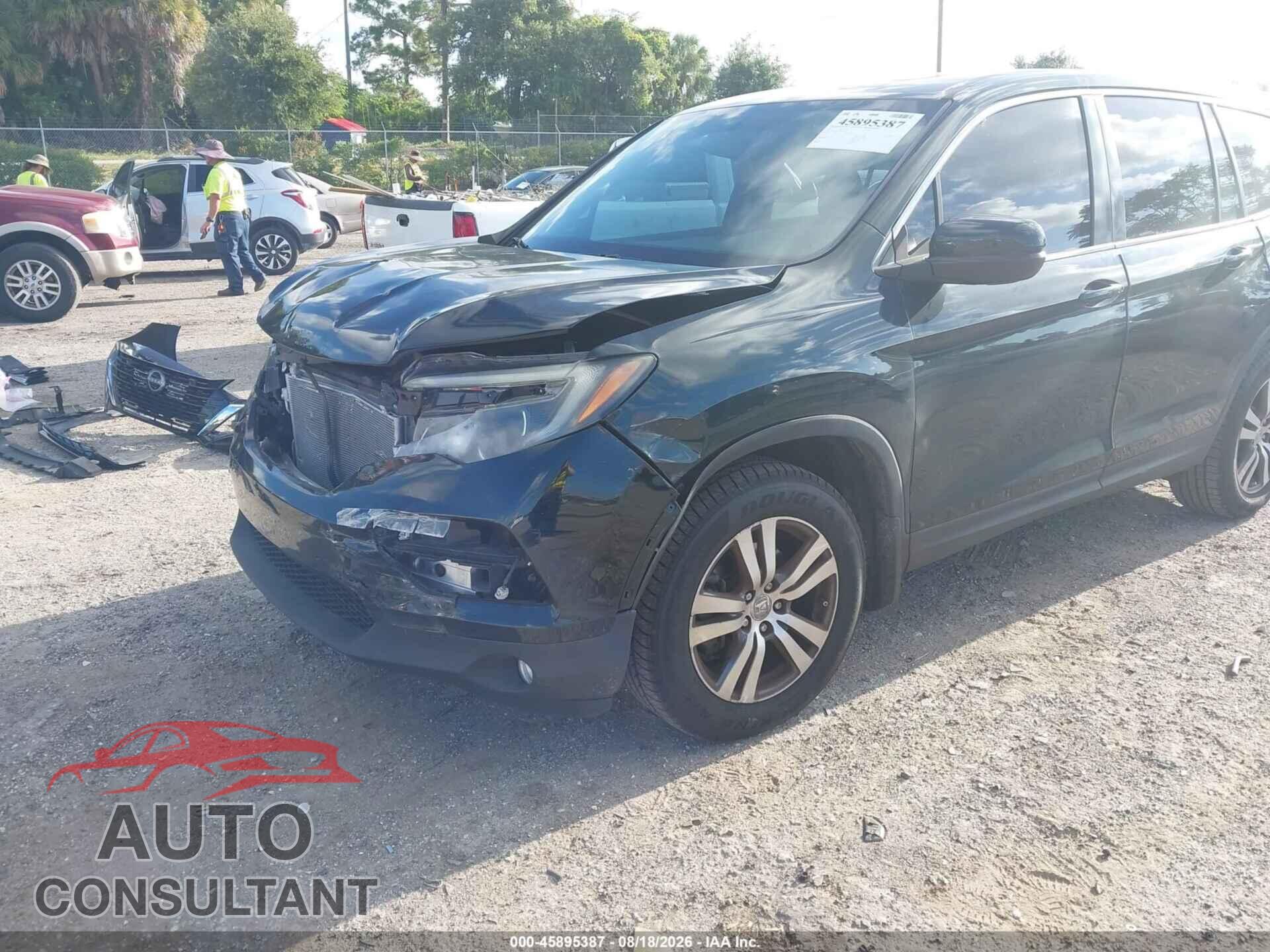 HONDA PILOT 2017 - 5FNYF5H59HB011333