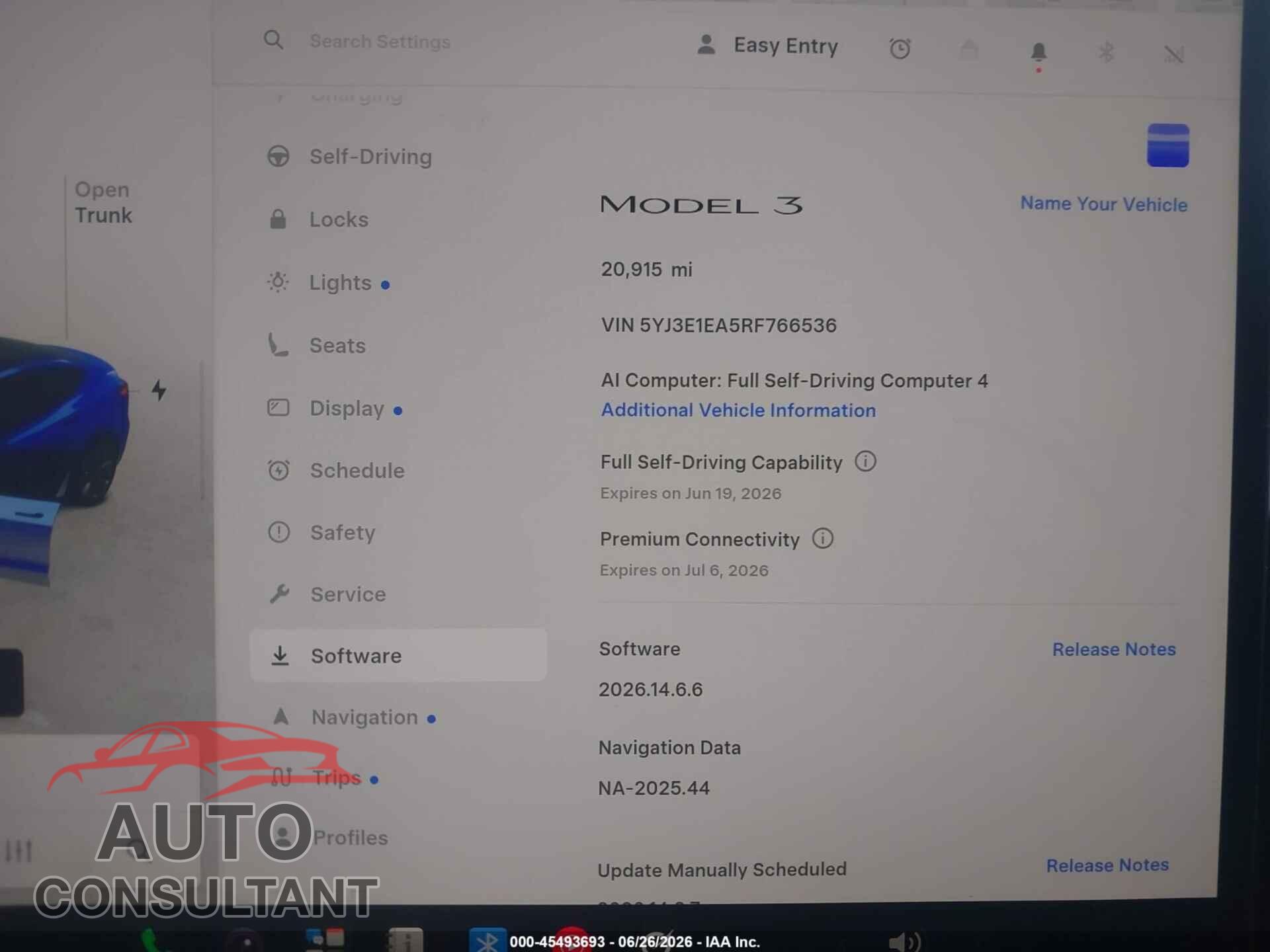 TESLA MODEL 3 2024 - 5YJ3E1EA5RF766536