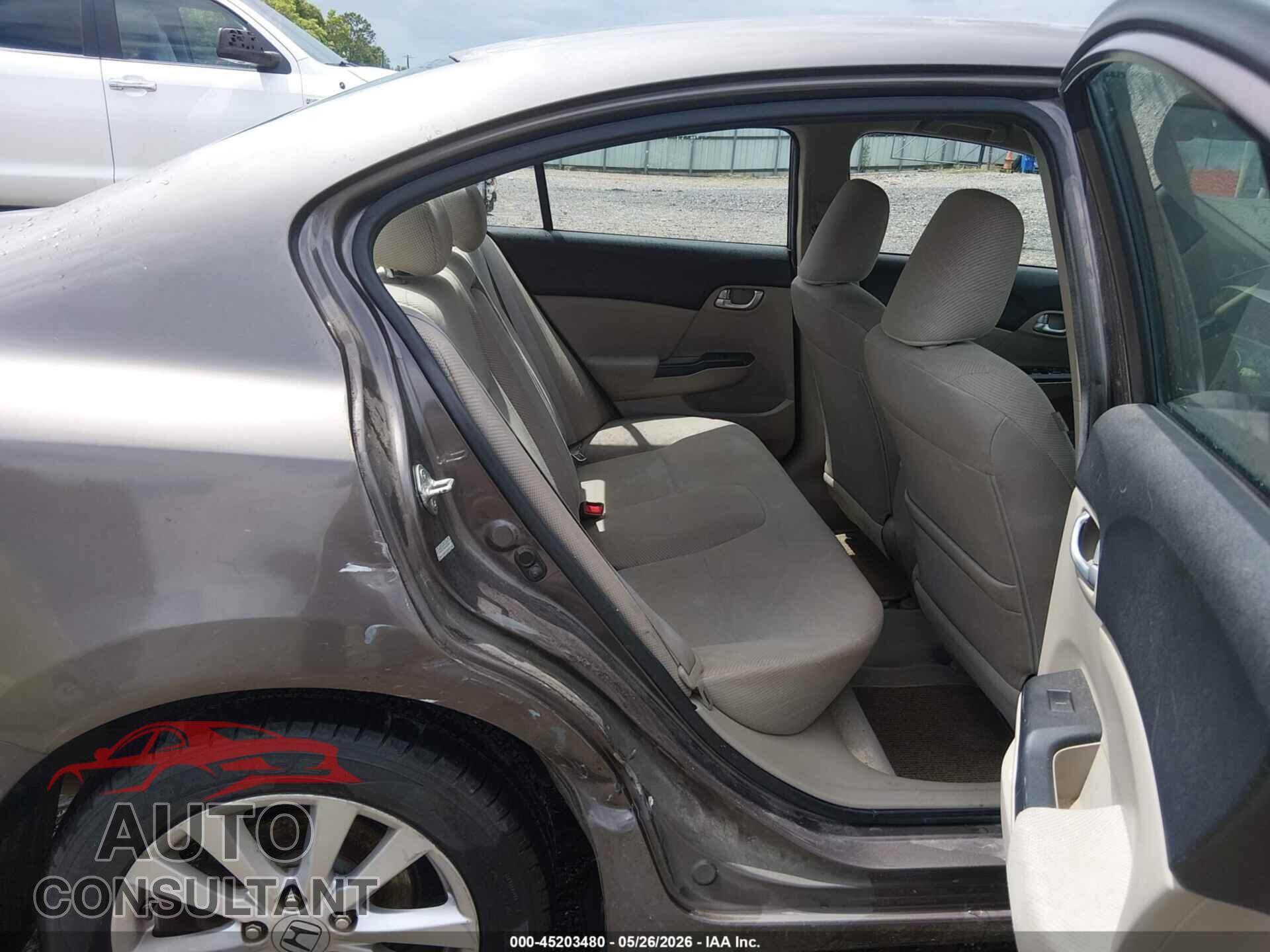 HONDA CIVIC 2012 - 2HGFB2F8XCH522858
