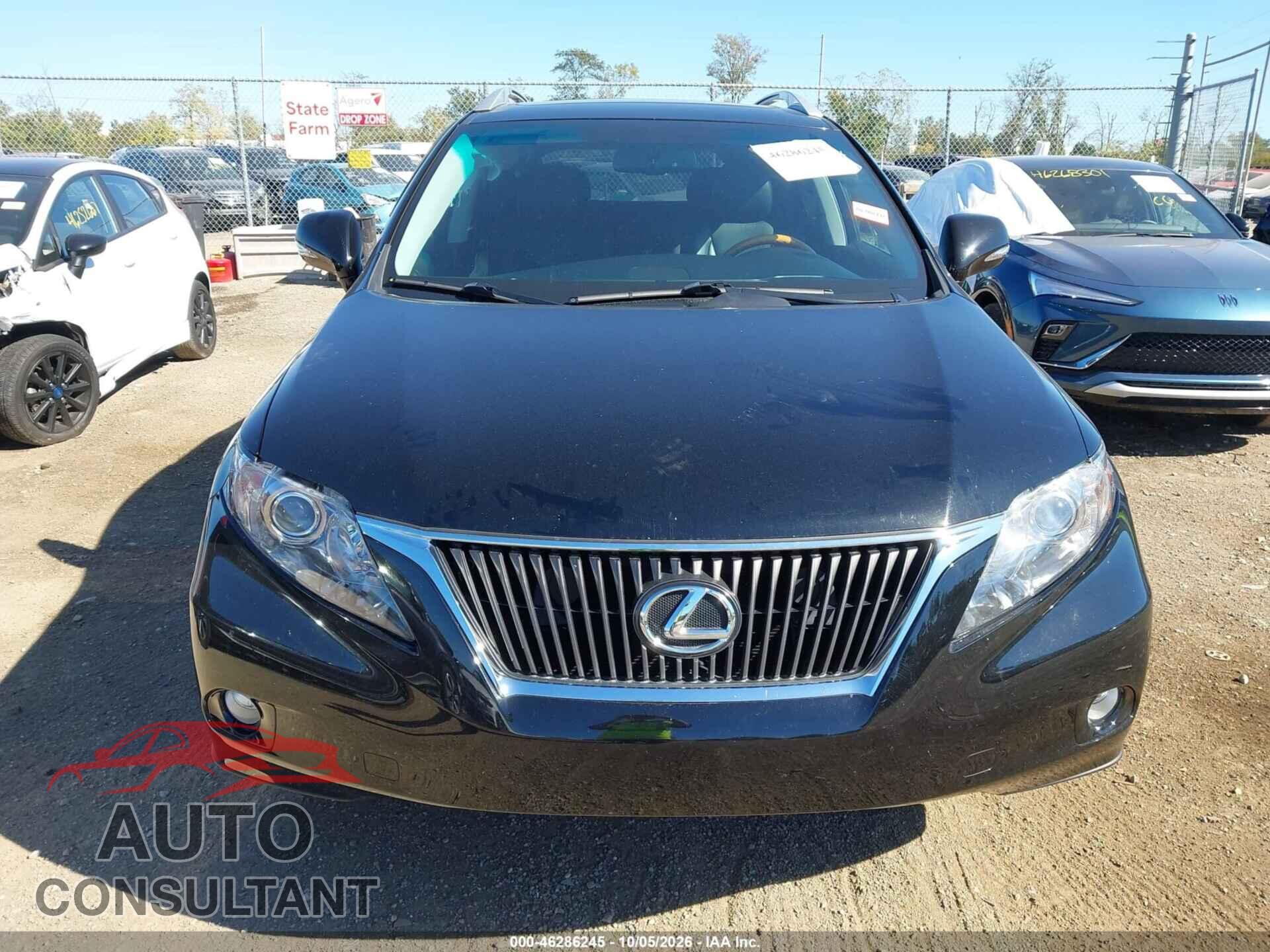 LEXUS RX 350 2011 - 2T2BK1BA6BC103331