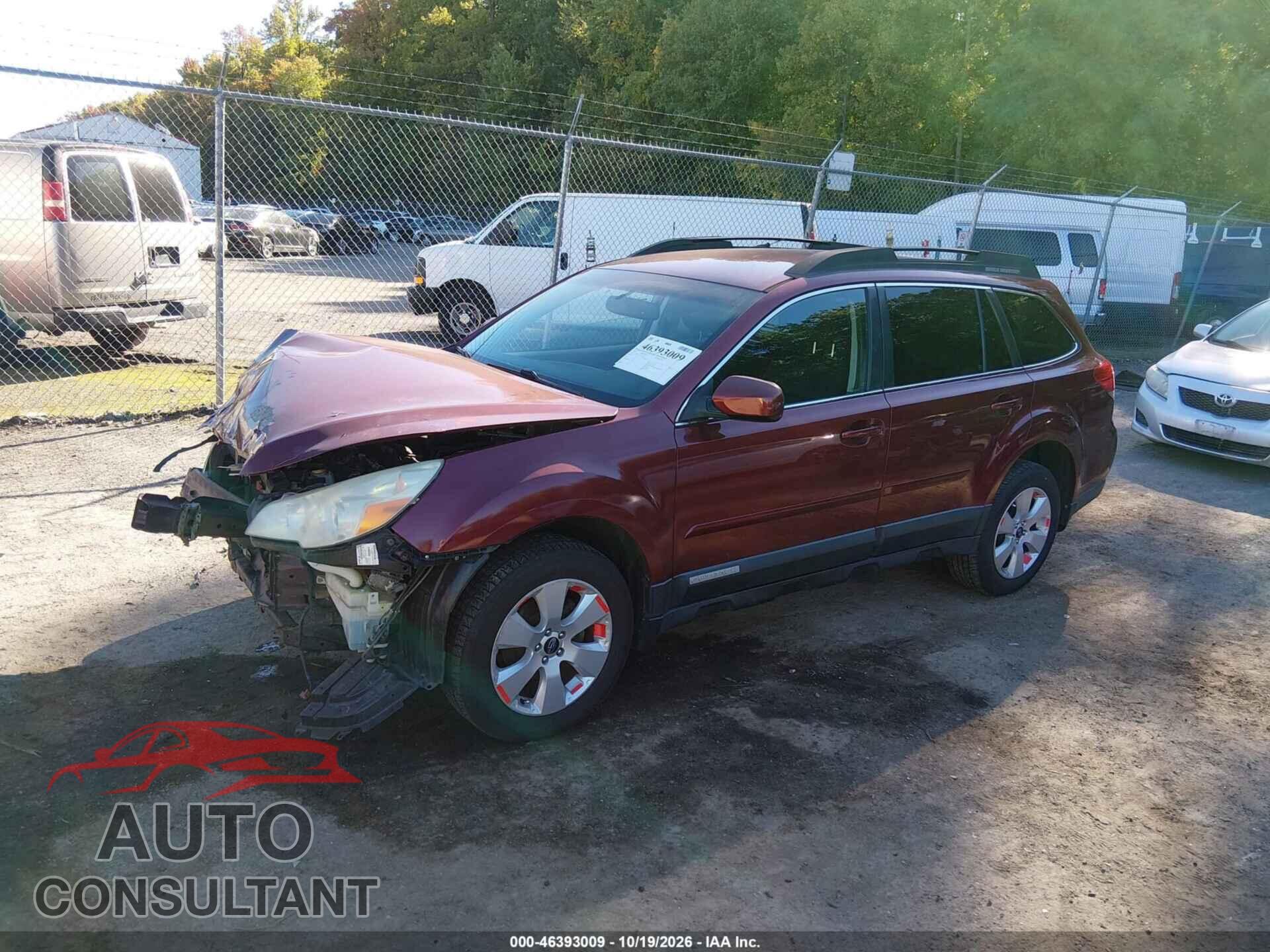 SUBARU OUTBACK 2012 - 4S4BRCCC5C3217368