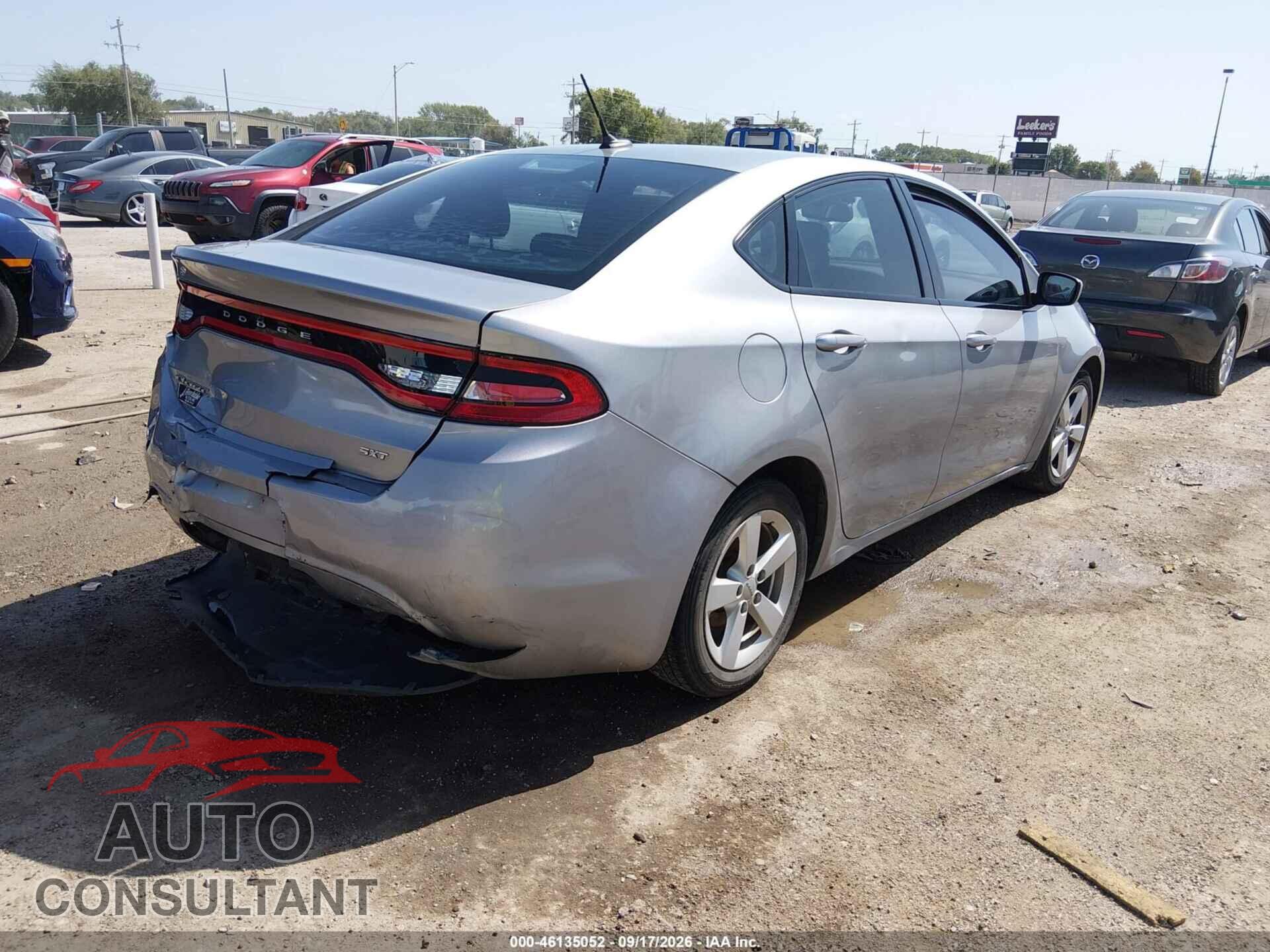 DODGE DART 2015 - 1C3CDFBBXFD172657