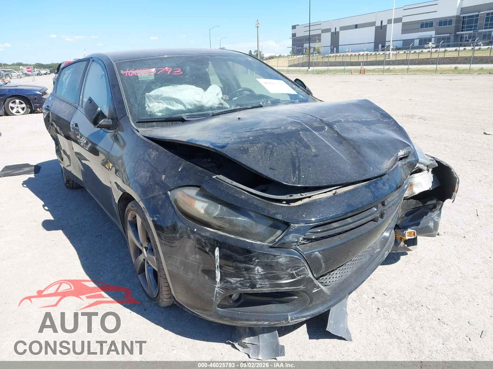 DODGE DART 2015 - 1C3CDFBB7FD193899
