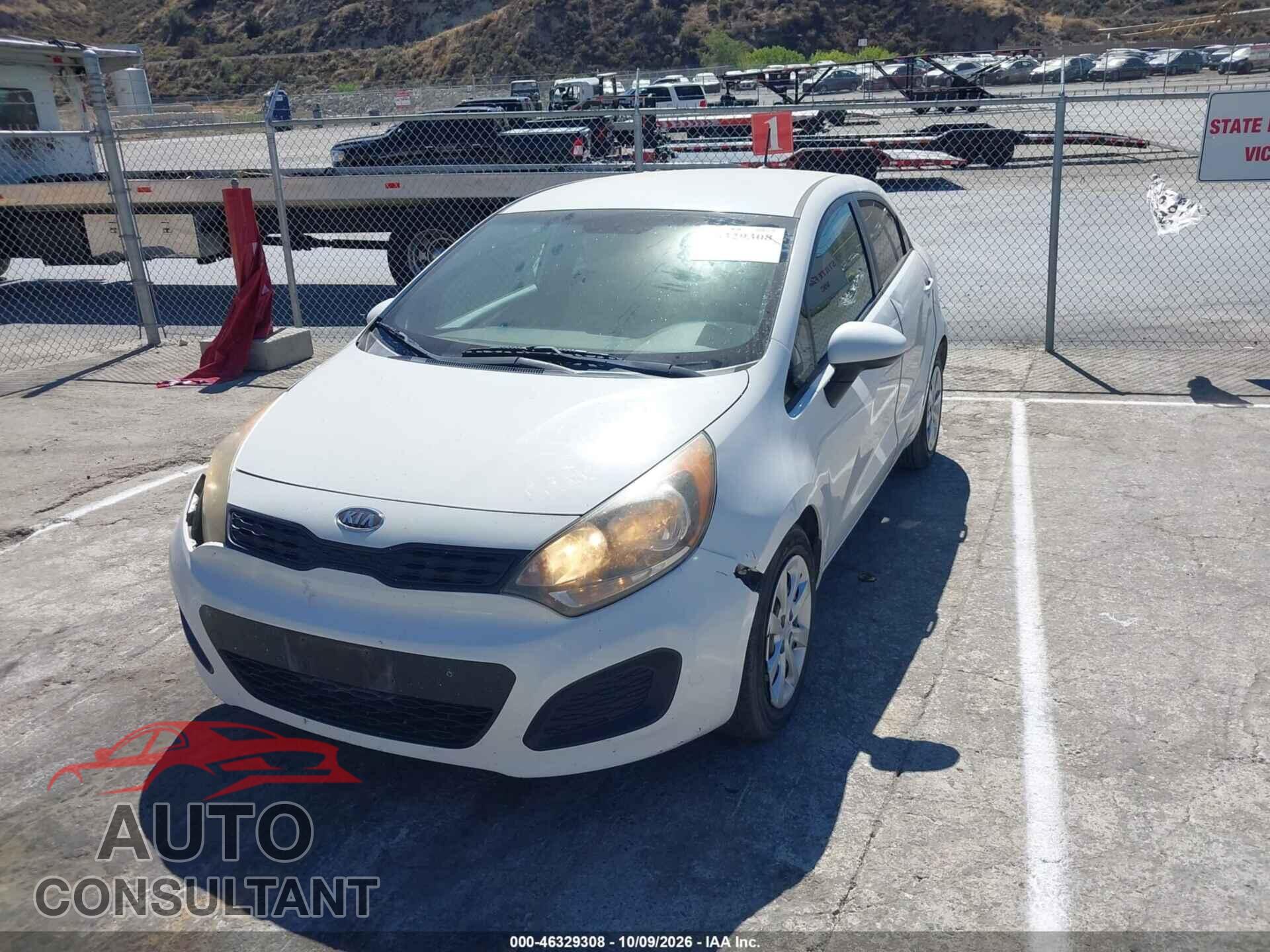 KIA RIO5 2012 - KNADM5A3XC6054755
