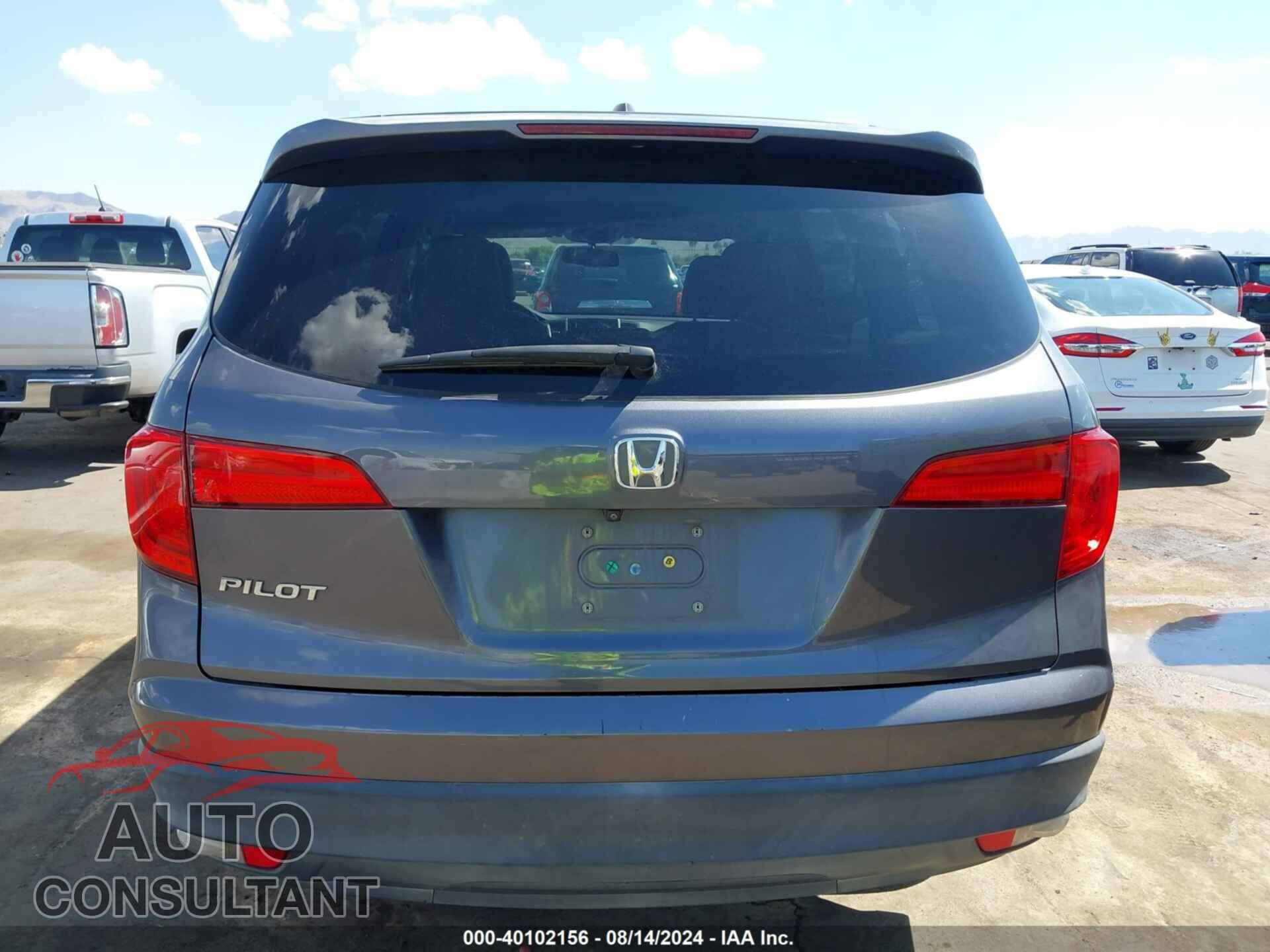 HONDA PILOT 2016 - 5FNYF5H59GB033203