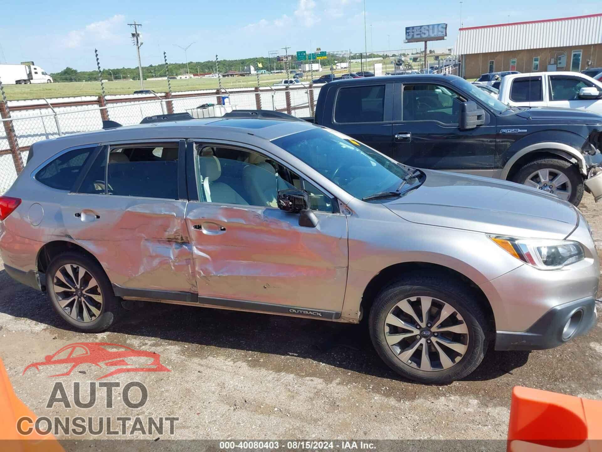 SUBARU OUTBACK 2016 - 4S4BSANC7G3347485