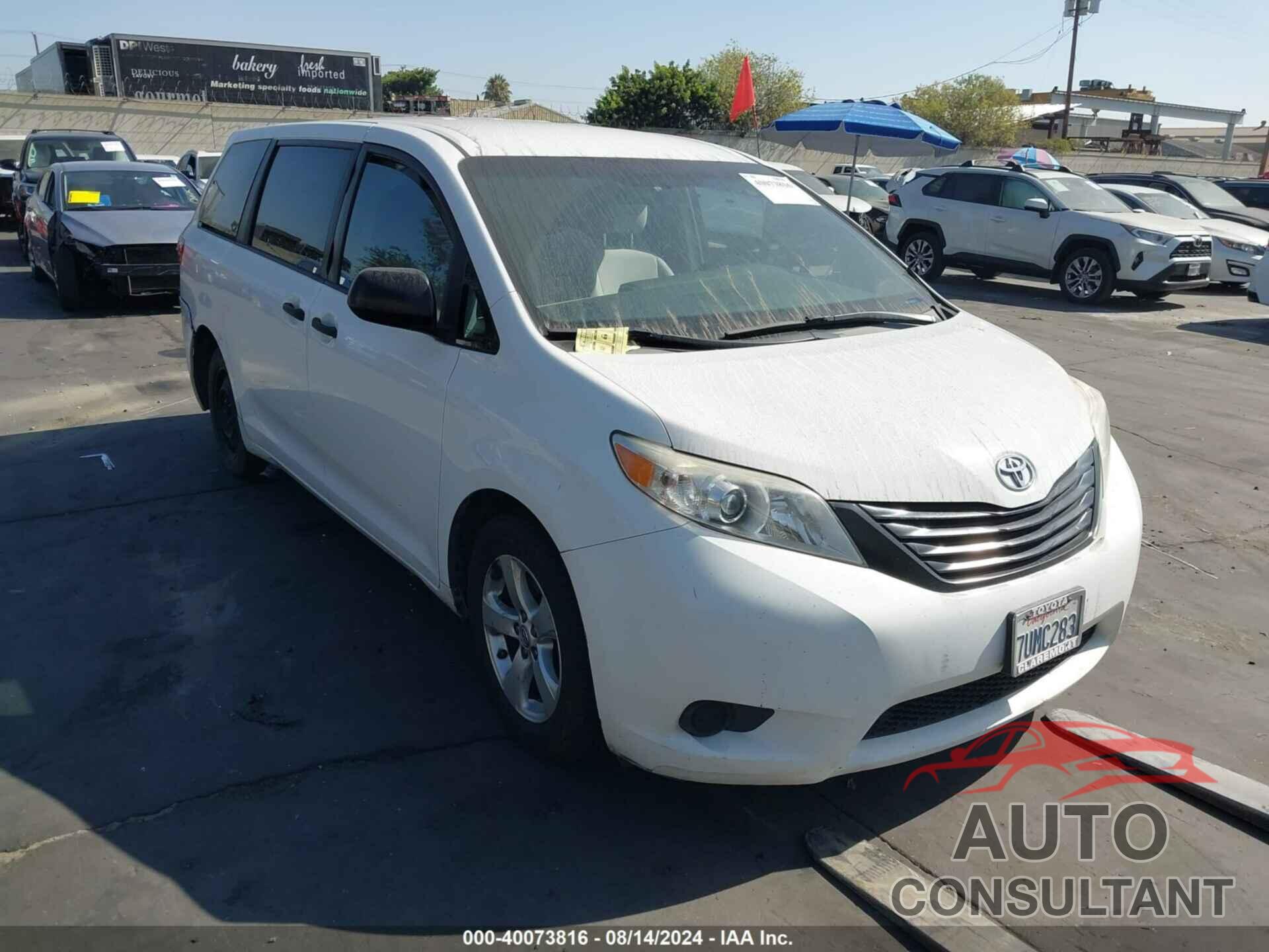 TOYOTA SIENNA 2016 - 5TDZK3DC4GS759734