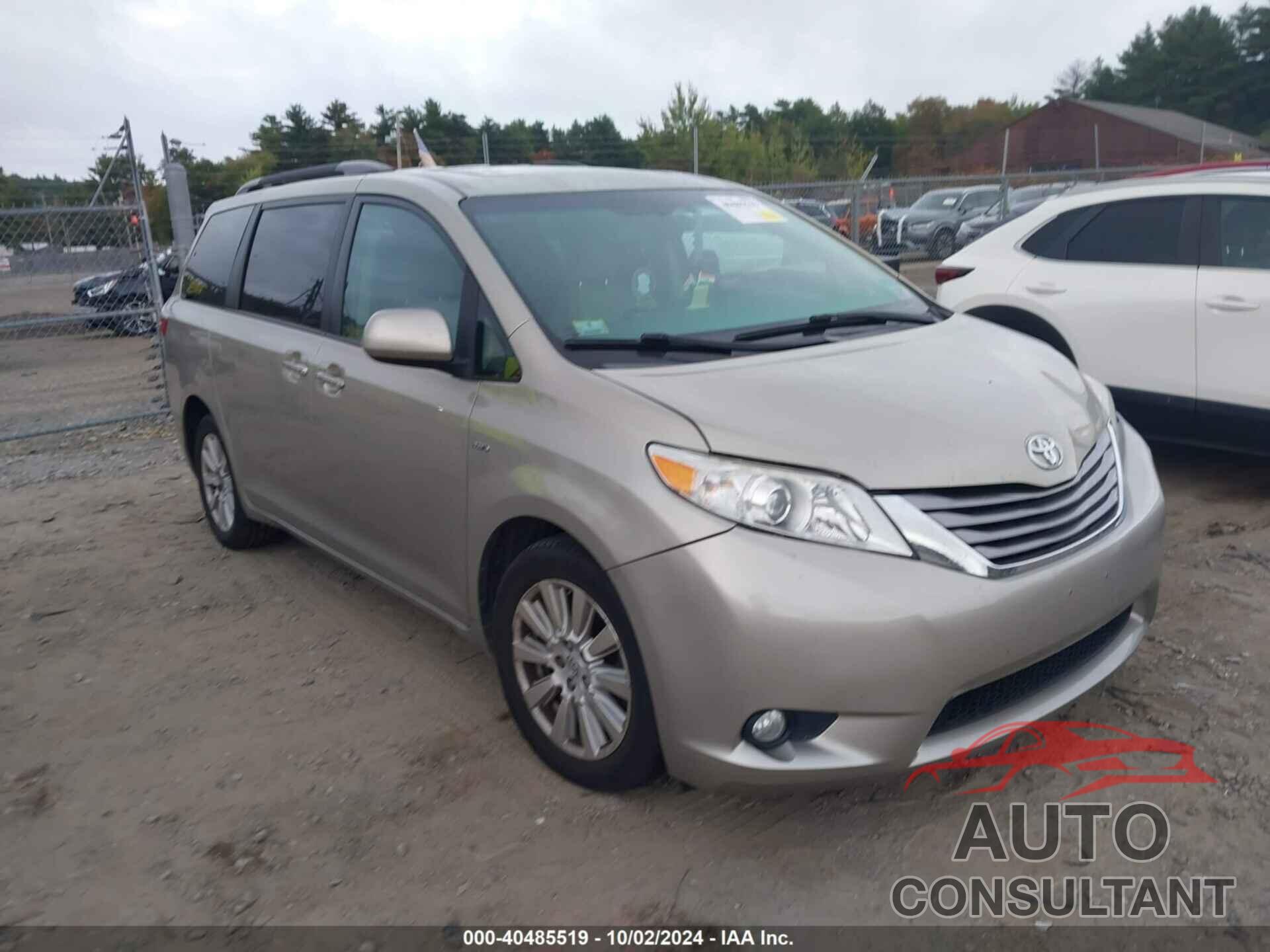 TOYOTA SIENNA 2017 - 5TDDZ3DC7HS184567