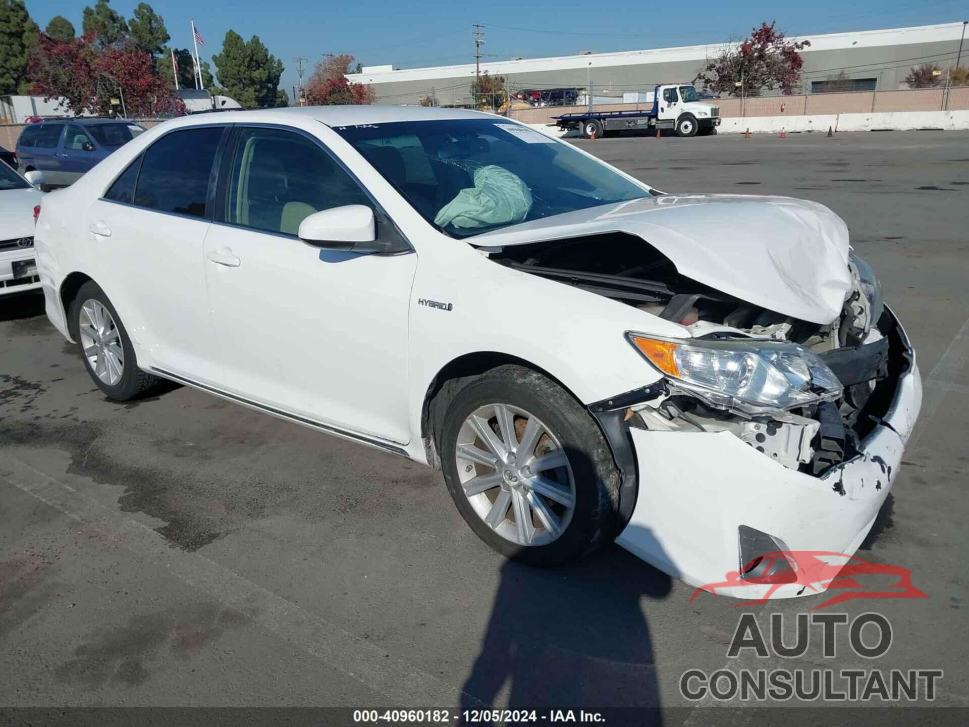 TOYOTA CAMRY HYBRID 2012 - 4T1BD1FK0CU039143