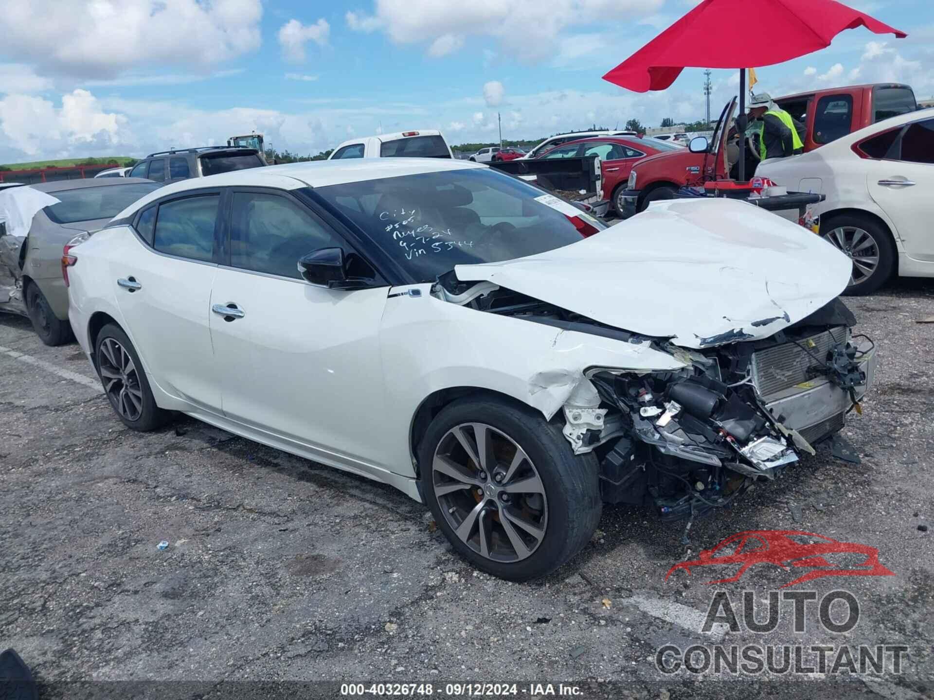 NISSAN MAXIMA 2017 - 1N4AA6AP1HC415344