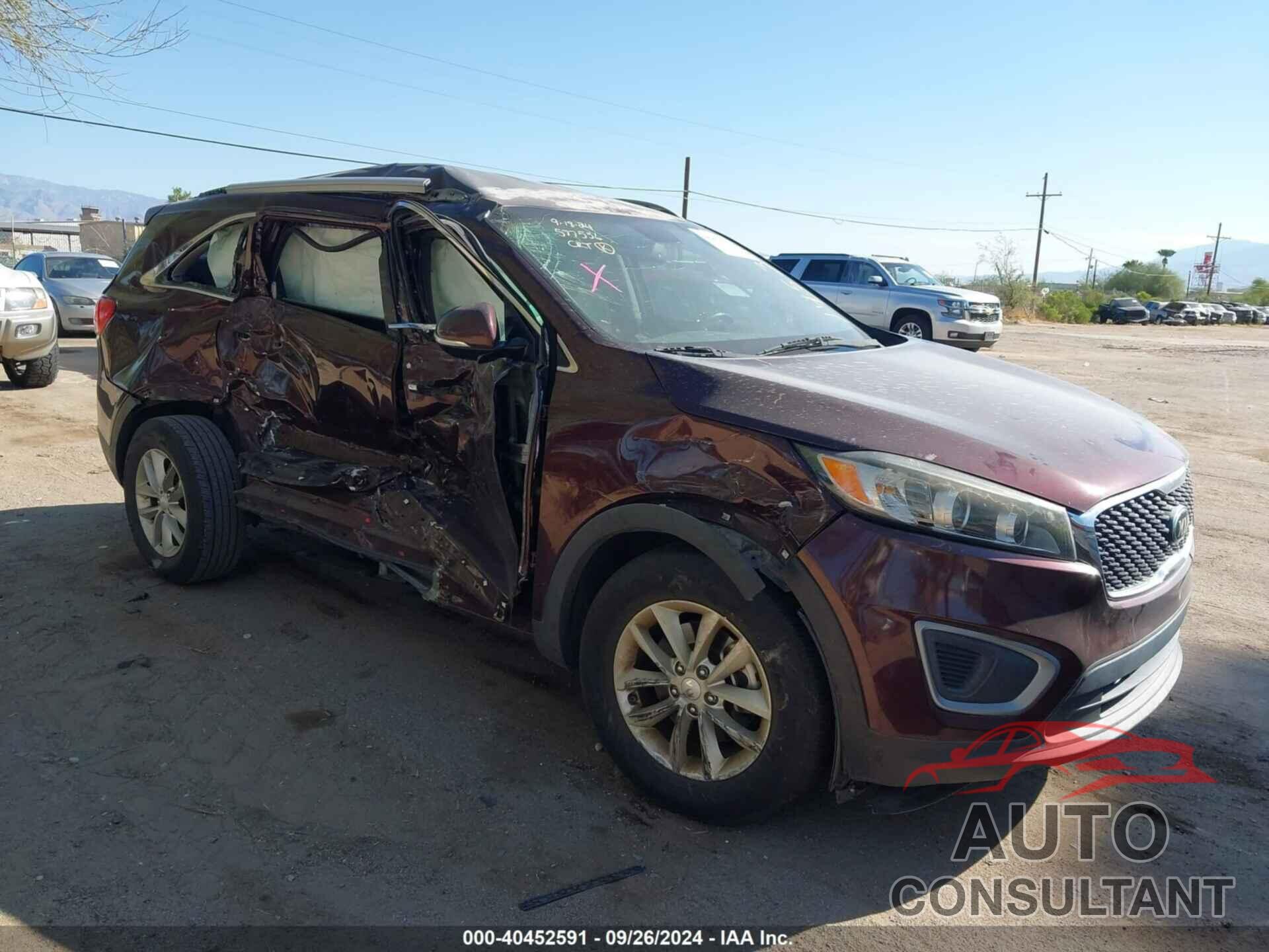 KIA SORENTO 2016 - 5XYPG4A33GG145399