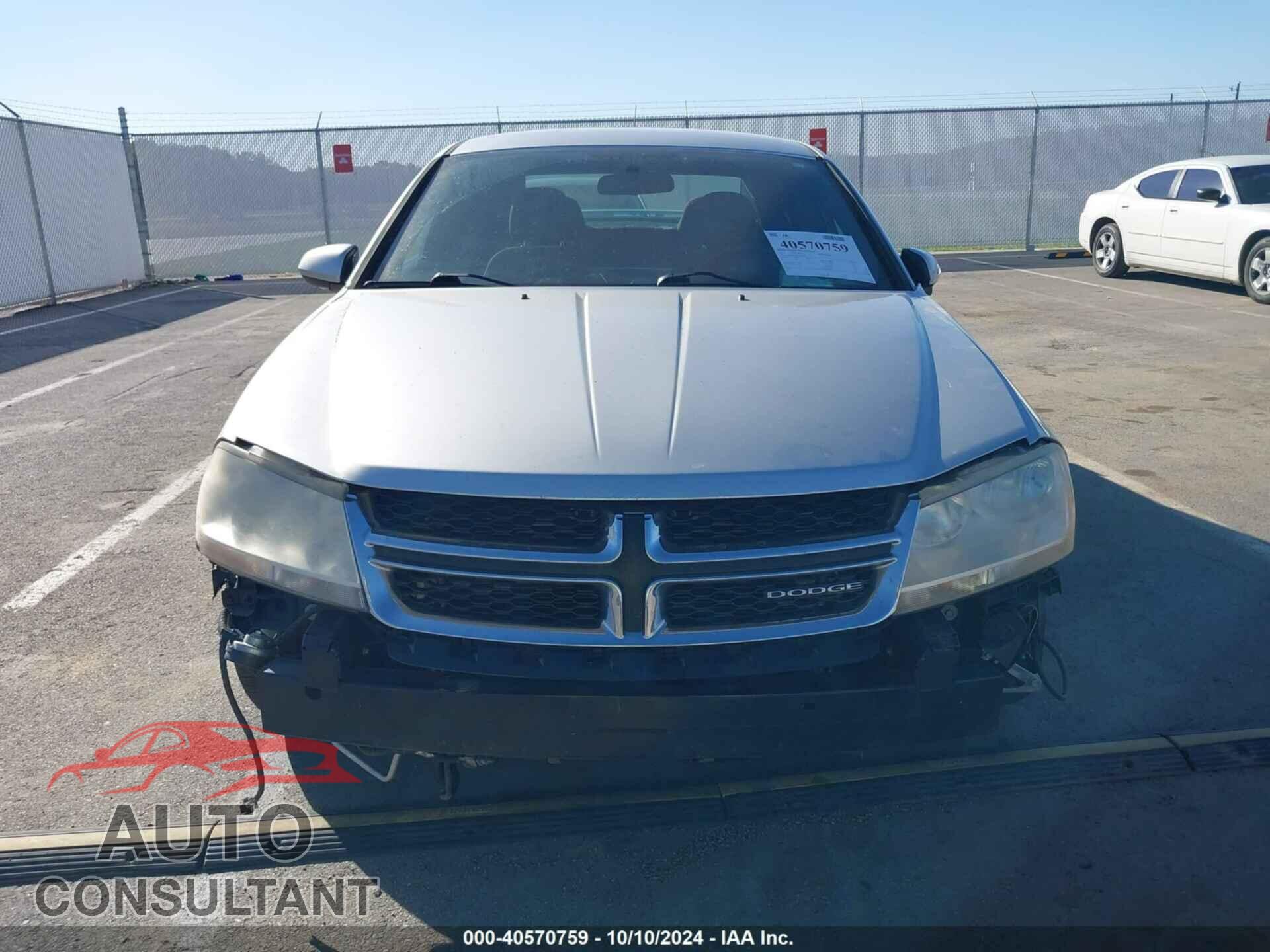 DODGE AVENGER 2011 - 1B3BD1FG2BN587641