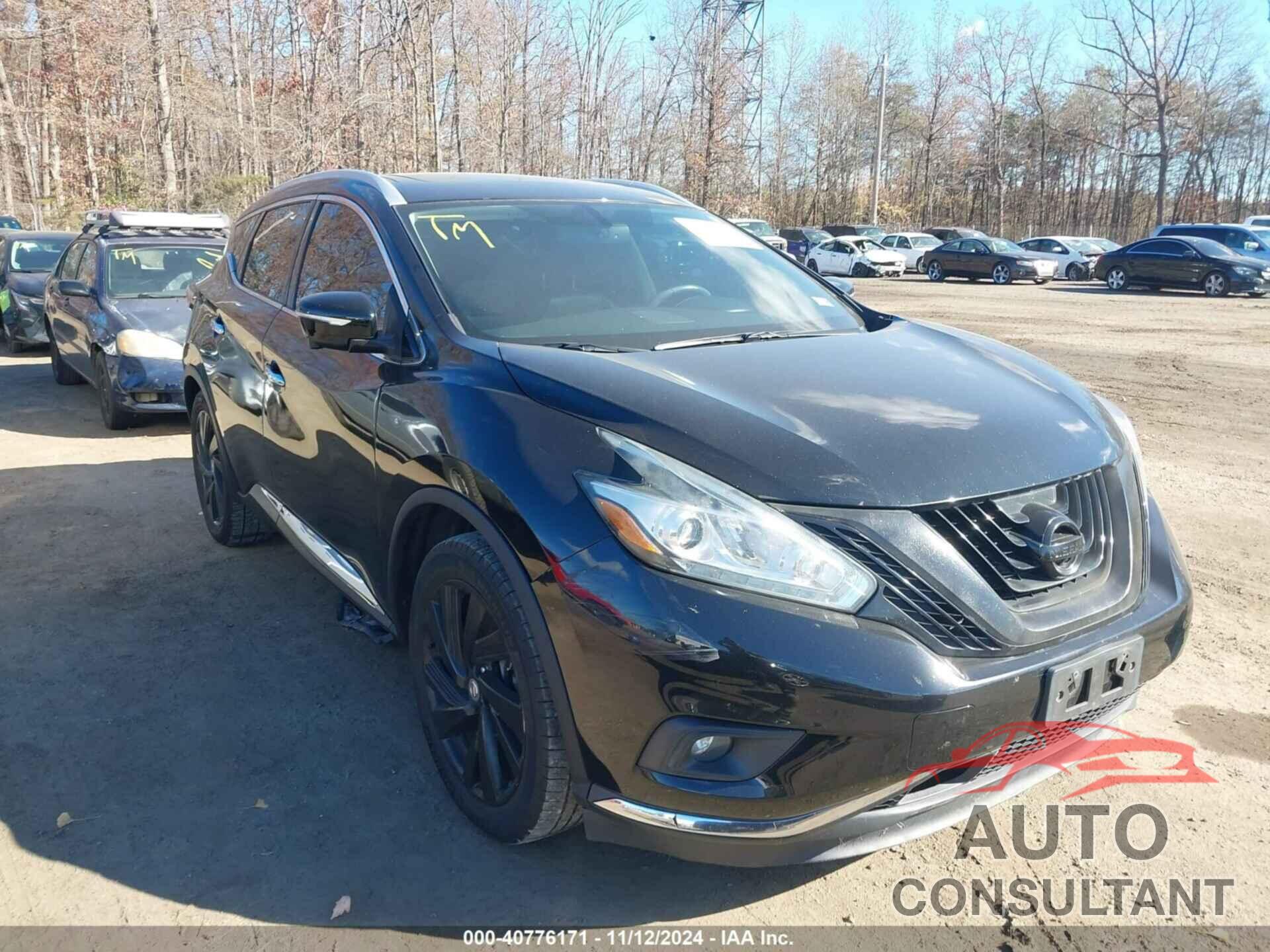 NISSAN MURANO 2015 - 5N1AZ2MHXFN291541