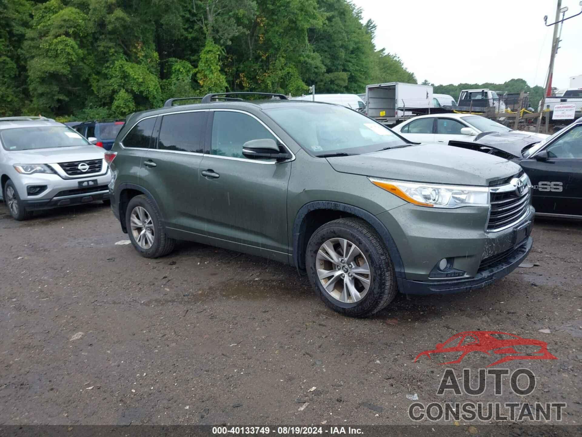 TOYOTA HIGHLANDER 2016 - 5TDBKRFH8GS318511