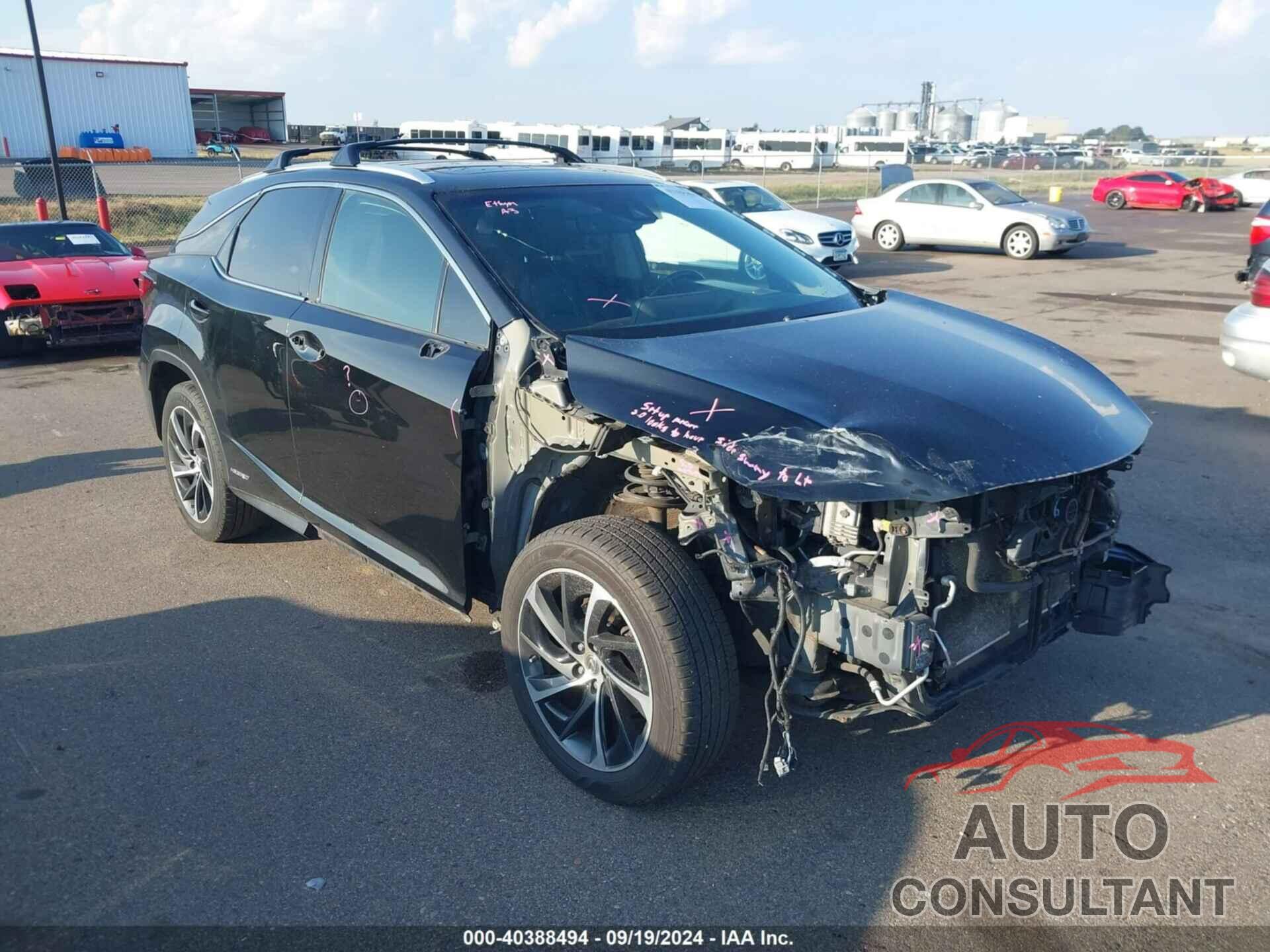 LEXUS RX 450H 2017 - 2T2BGMCAXHC014887