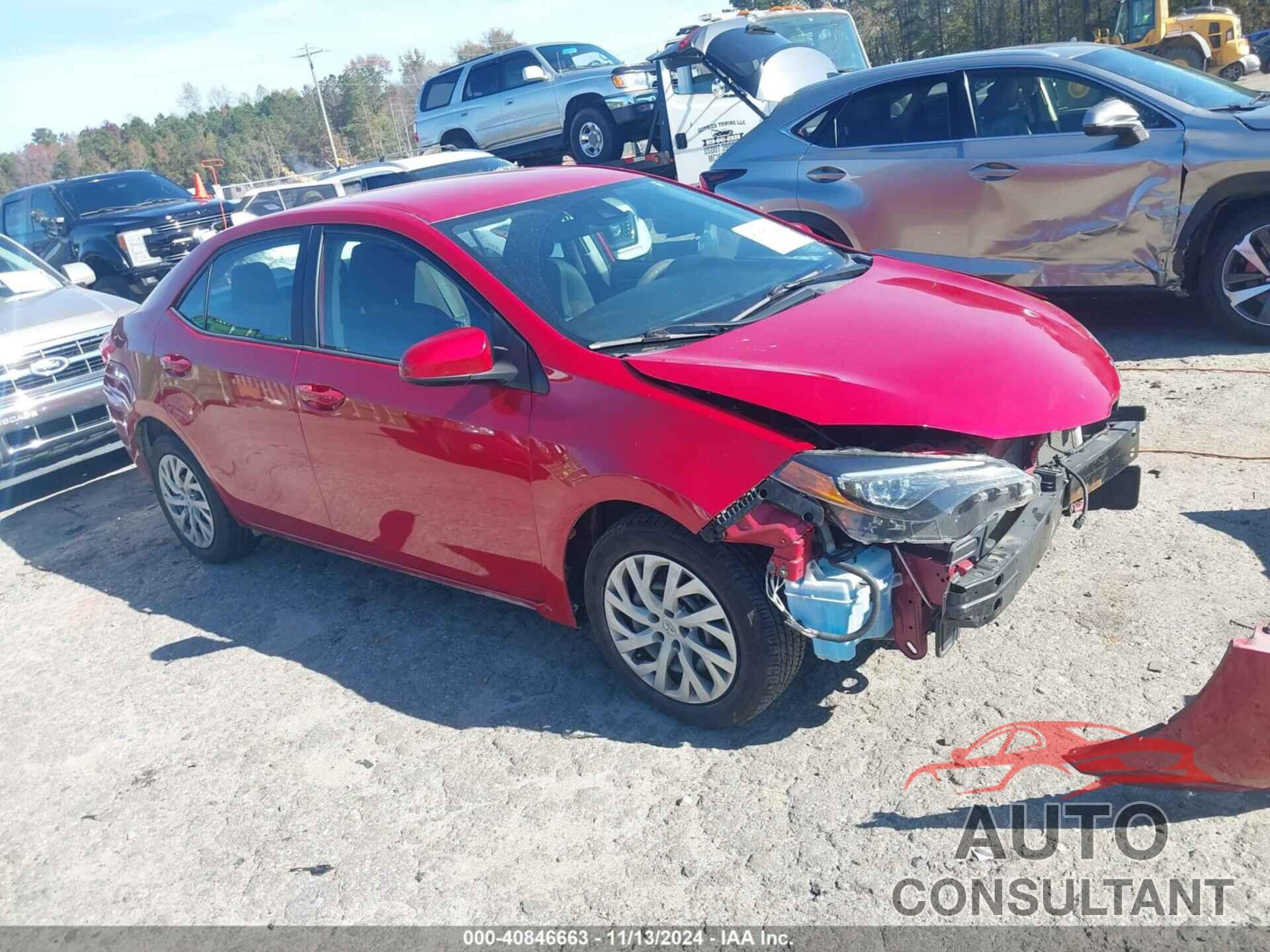 TOYOTA COROLLA 2019 - 2T1BURHE9KC149484