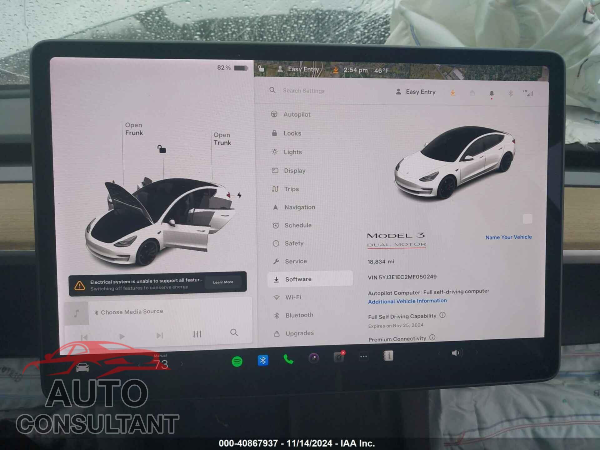 TESLA MODEL 3 2021 - 5YJ3E1EC2MF050249